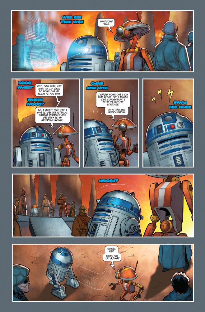 Vista previa exclusiva del cómic Star Wars Dark Droids D Squad La