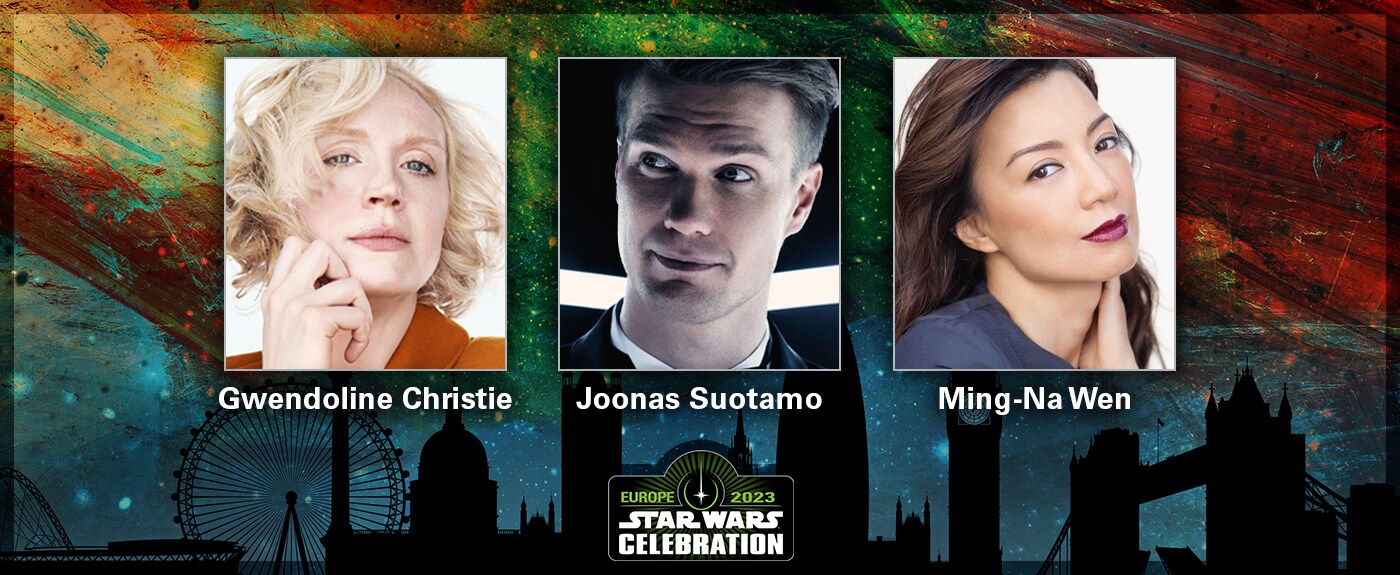 Gwendoline Christie, Joonas Suotamo, and Ming-Na Wen