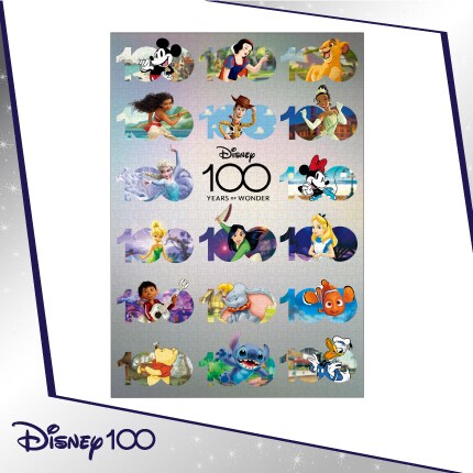 ディズニー＆ピクサー メタリック ペーパー ジグソーパズル 1000ピース|ディズニー100周年記念グッズ
