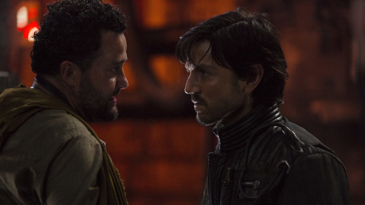 Some years later on the Ring of Kafrene trading outpost, rebel Cassian Andor meets with a contact...