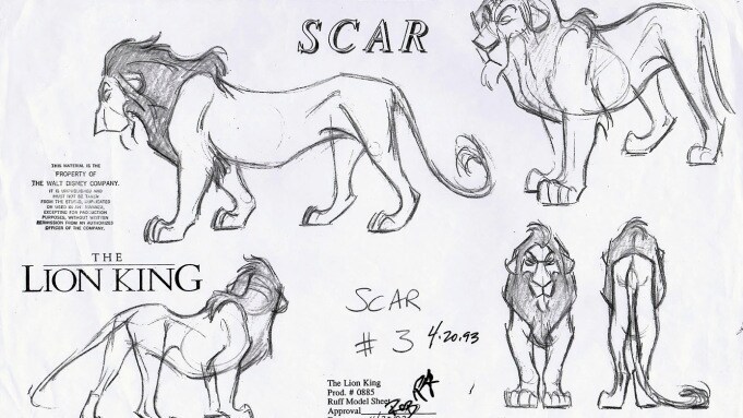 Scar fue creado por el animador Andreas Deja