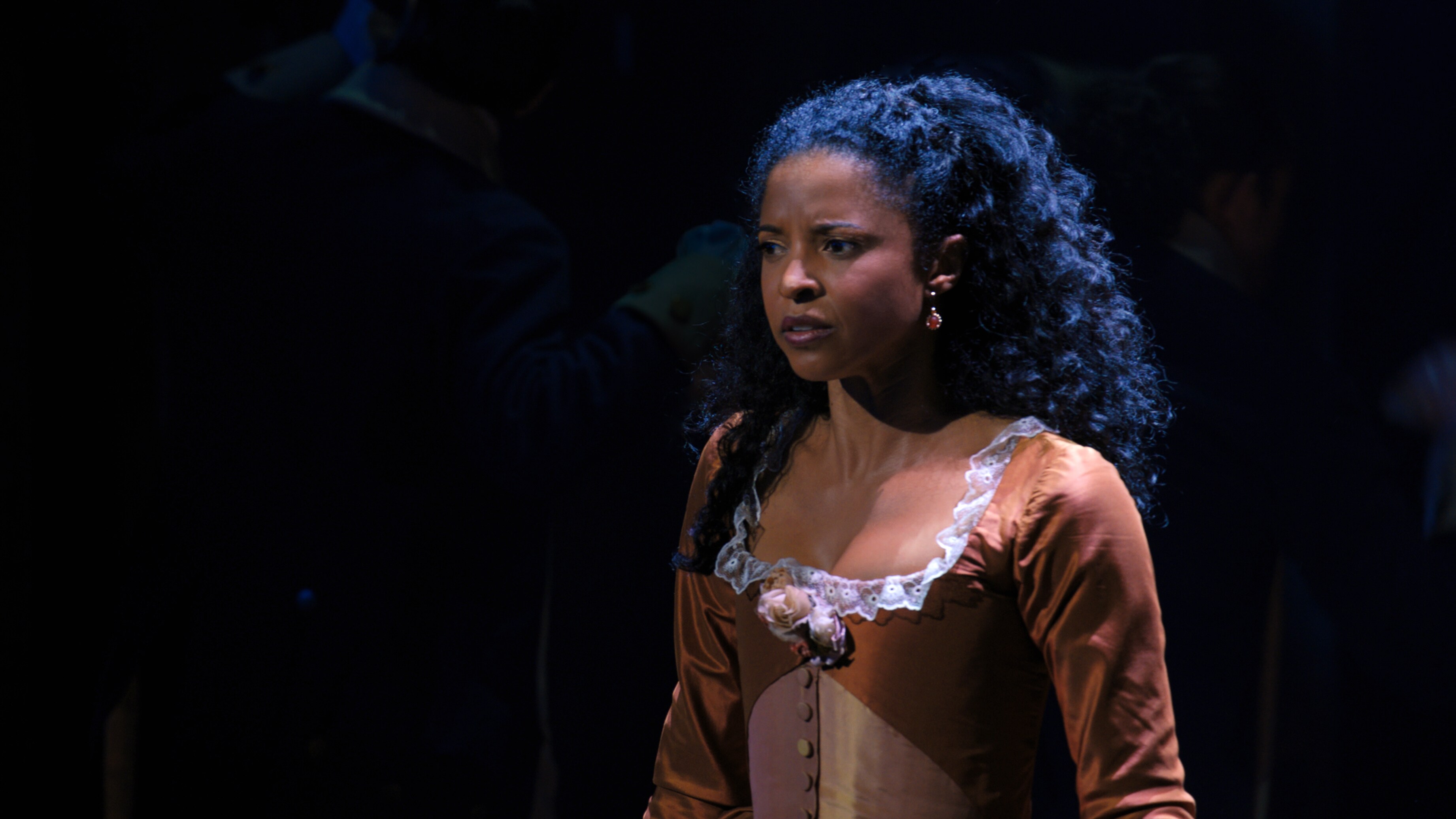 Renée Elise Goldsberry is Angelica Schuyler in HAMILTON, the filmed version...