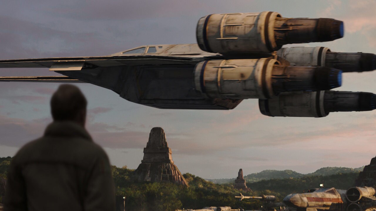 Cassian, K-2SO, and Jyn depart in a U-wing for Jedha. But before takeoff, Cassian is given new se...