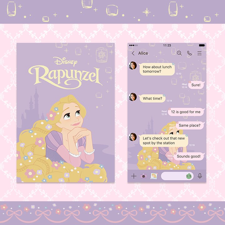 塔の上のラプンツェル』のLINE着せかえ＆スタンプが新登場！｜ゲーム