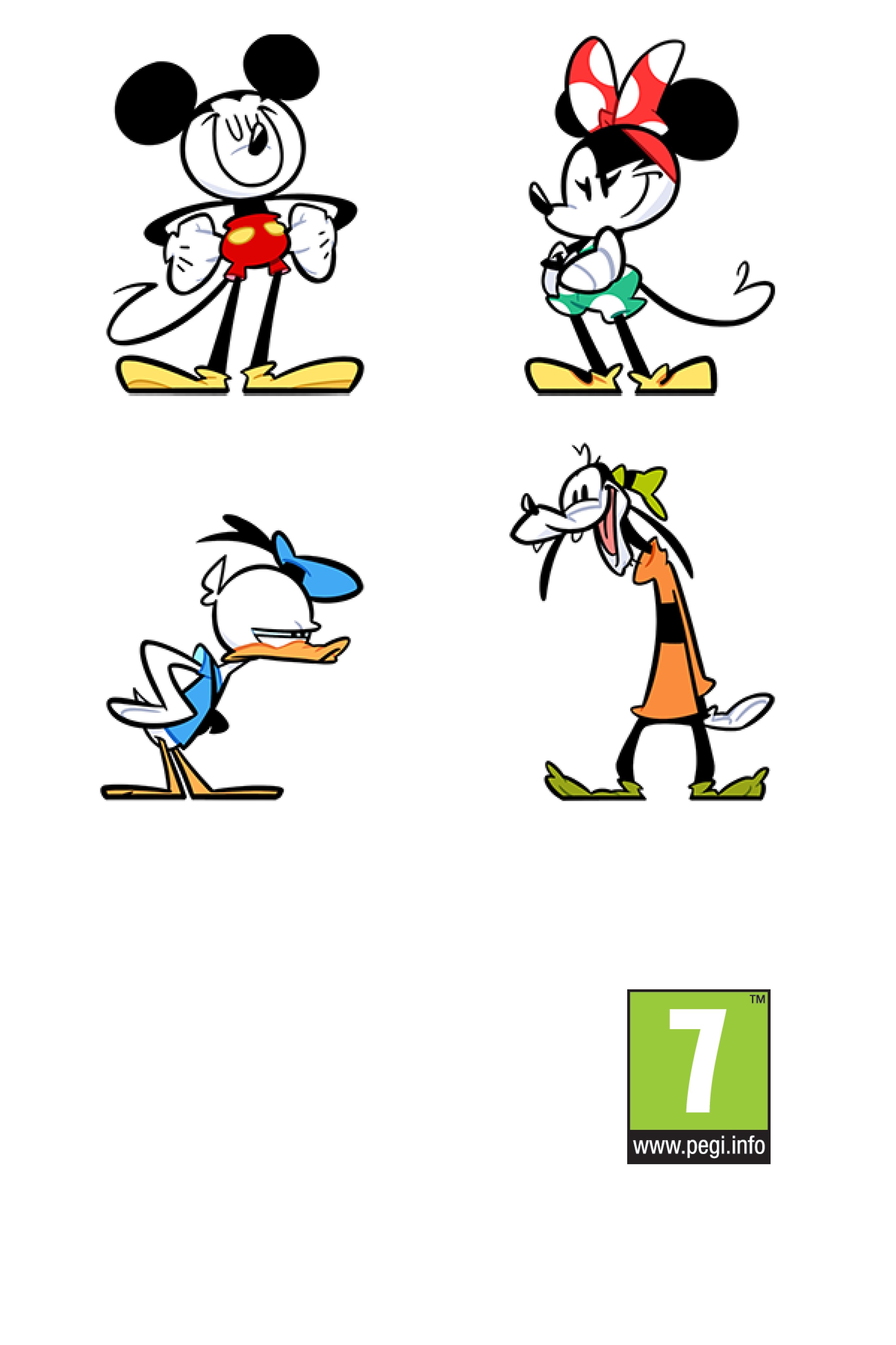 Mickey y sus amigos, incluida la clasificación por edades Pegi 7