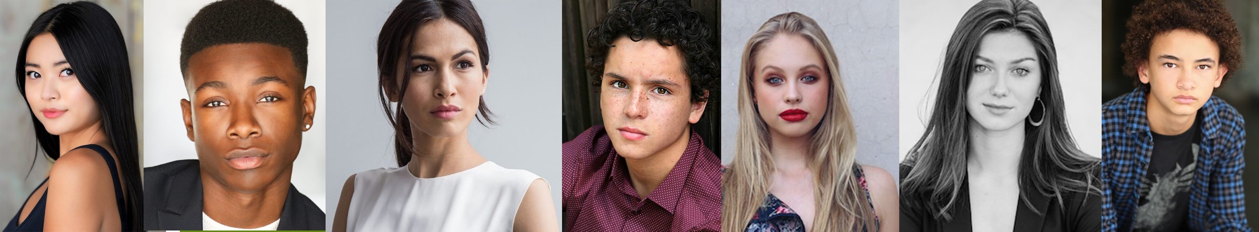 headshots of Secret Society of Second Born Royals cast