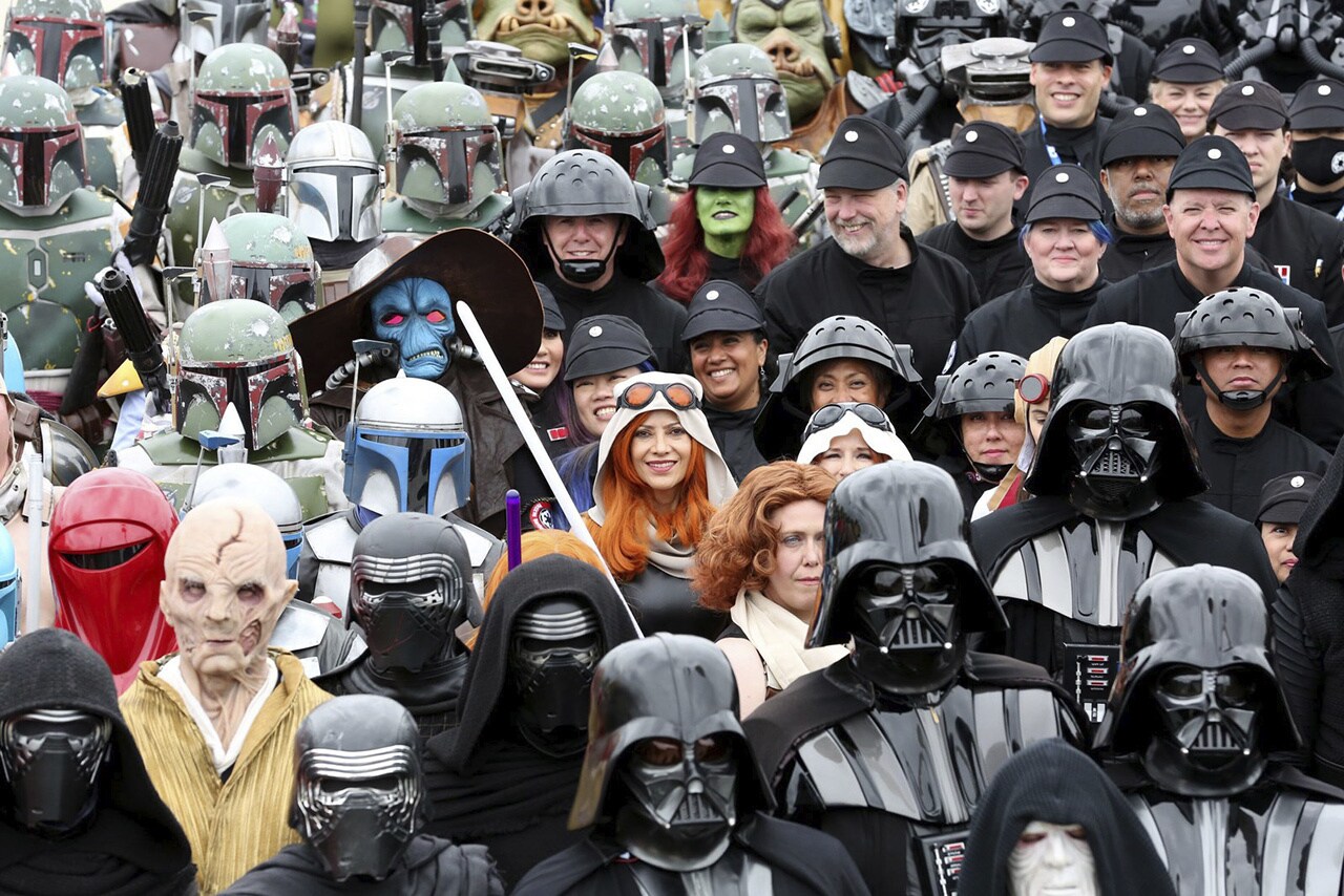 A group fan image at Star Wars Celebration 