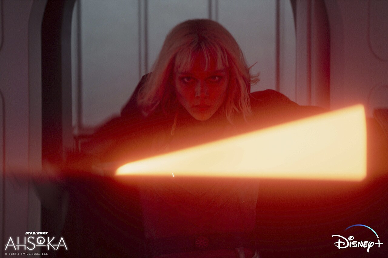 Shin Hati using her lightsaber