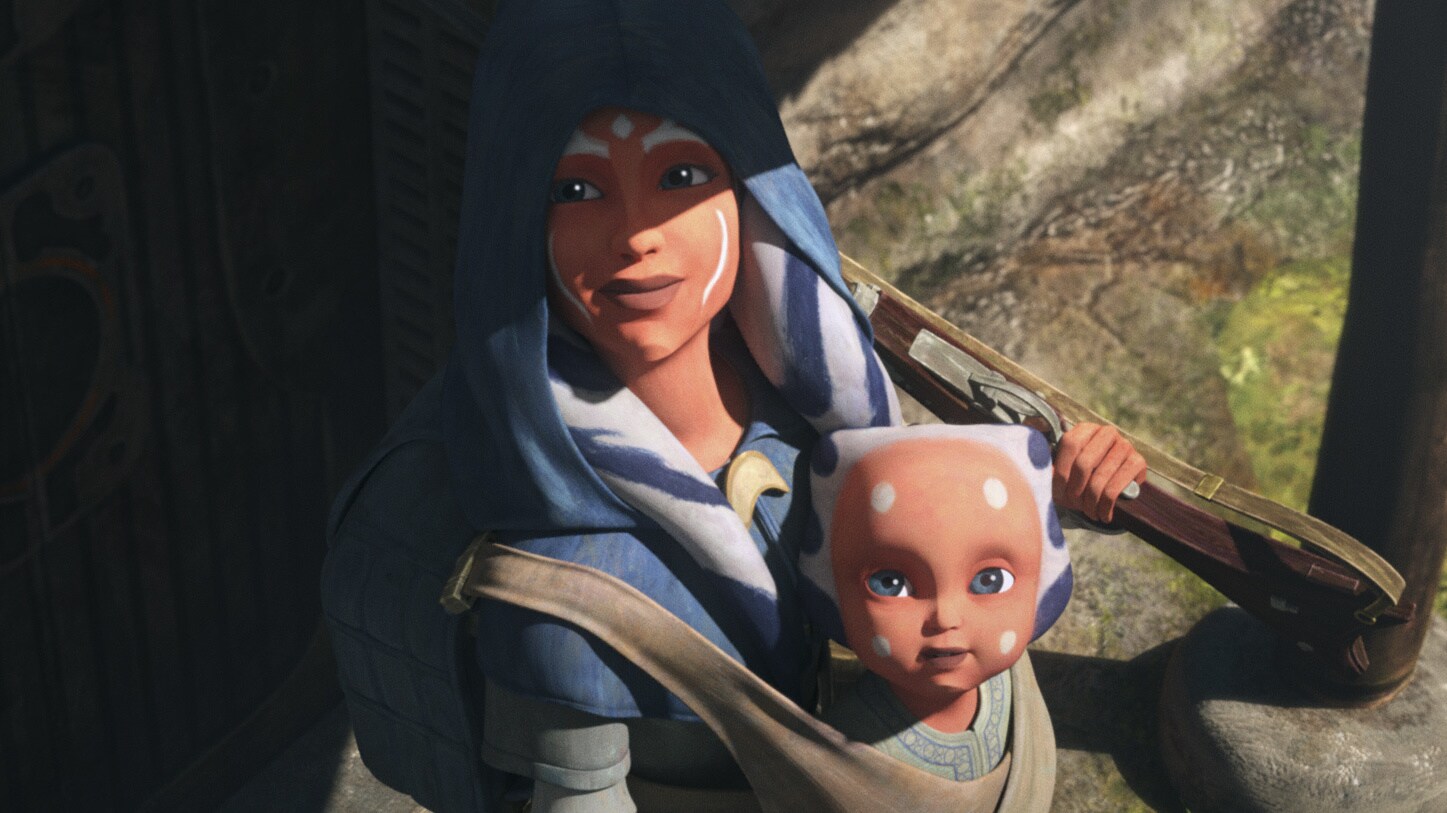 Sometime later, Pav-ti journeys into the forest, carrying Ahsoka in a baby carrier. They partake ...