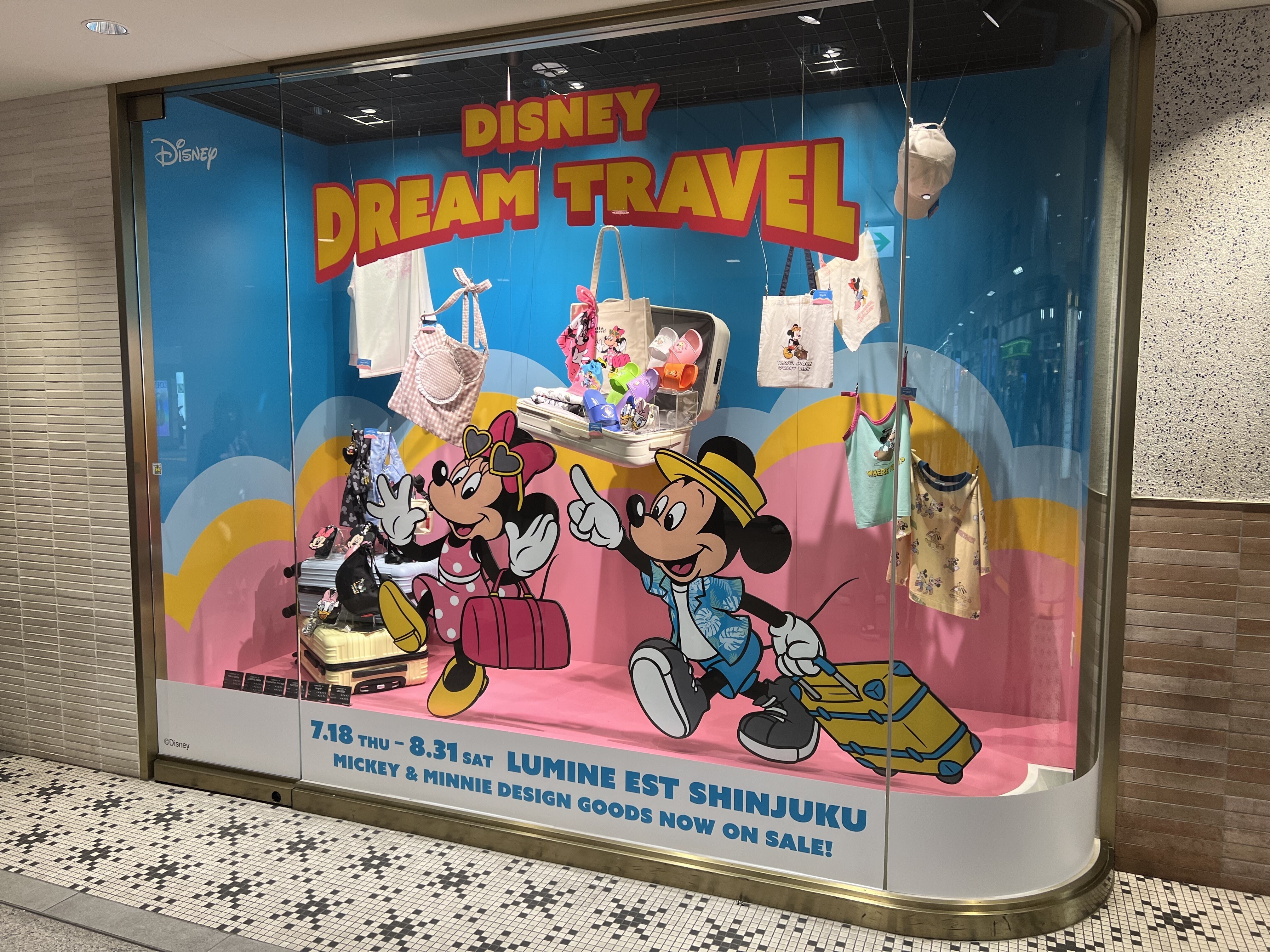 8/31(土)まで！】ルミネエスト新宿にて「DISNEY DREAM TRAVEL at LUMINE EST SHINJUKU」開催中！