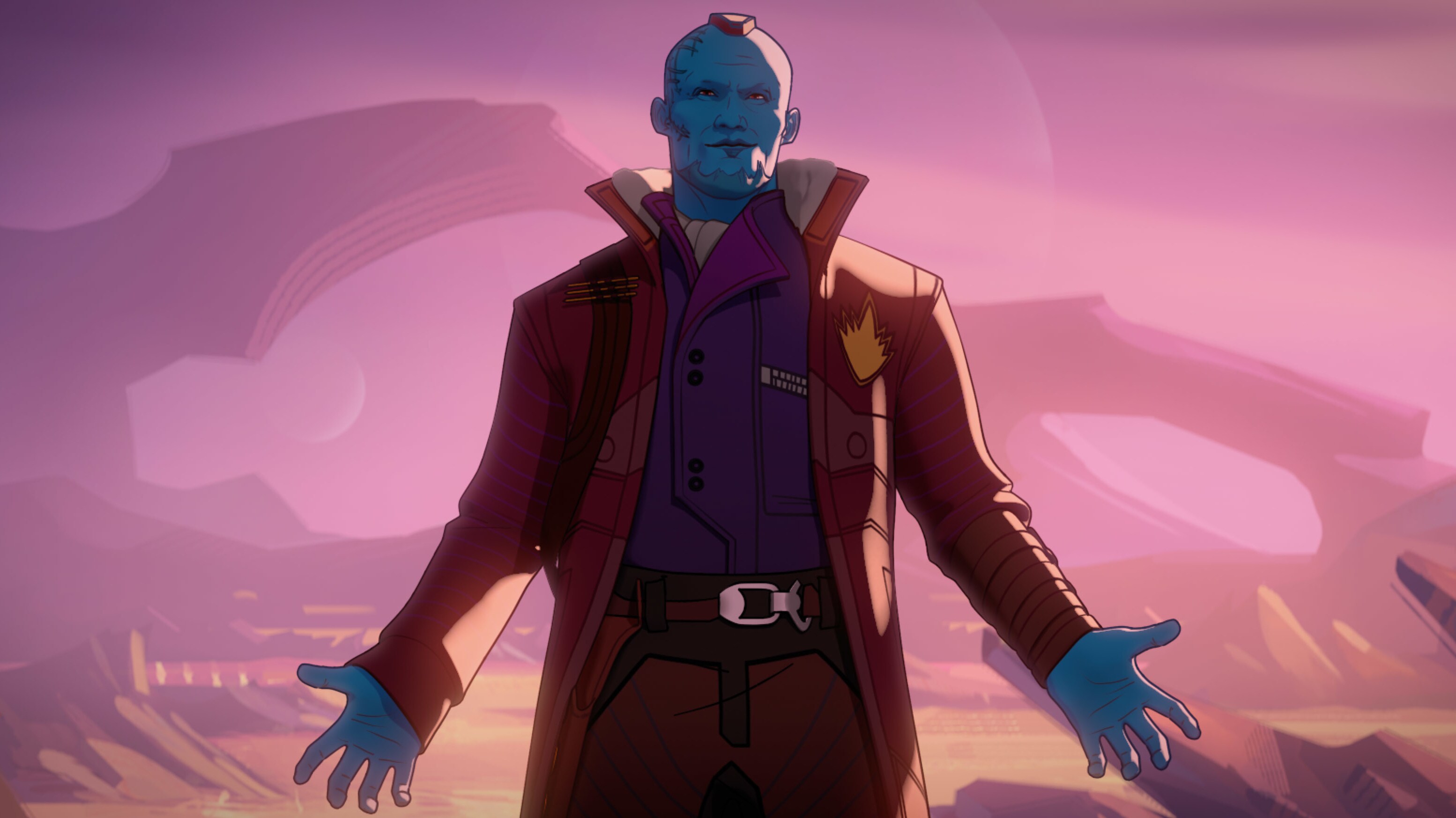 Yondu in Marvel Studios' WHAT IF…? exclusively on Disney+. ©Marvel Studios 2021. All Rights Reserved.