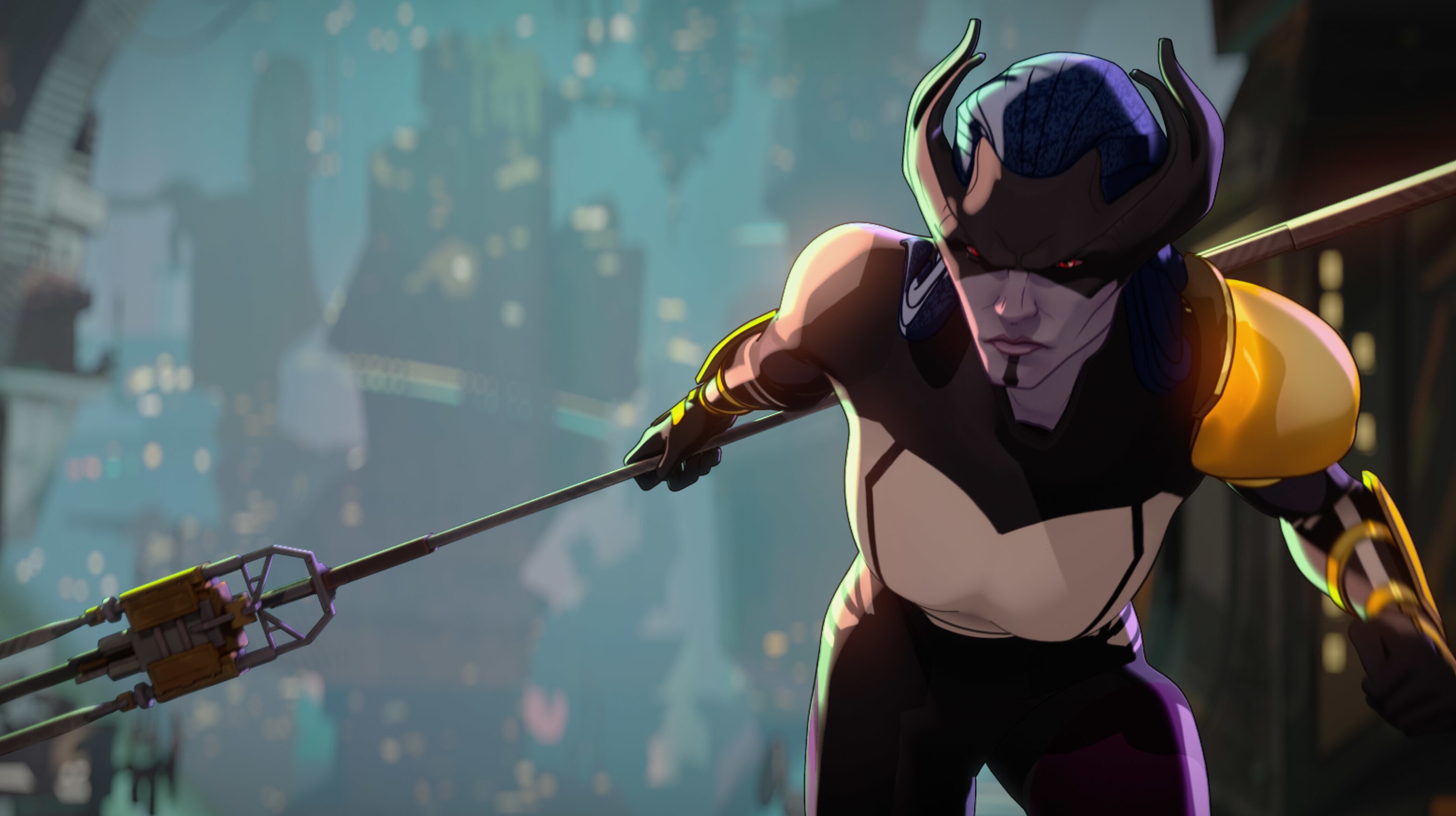 Proxima Midnight in Marvel Studios' WHAT IF…? exclusively on Disney+. ©Marvel Studios 2021. All Rights Reserved.