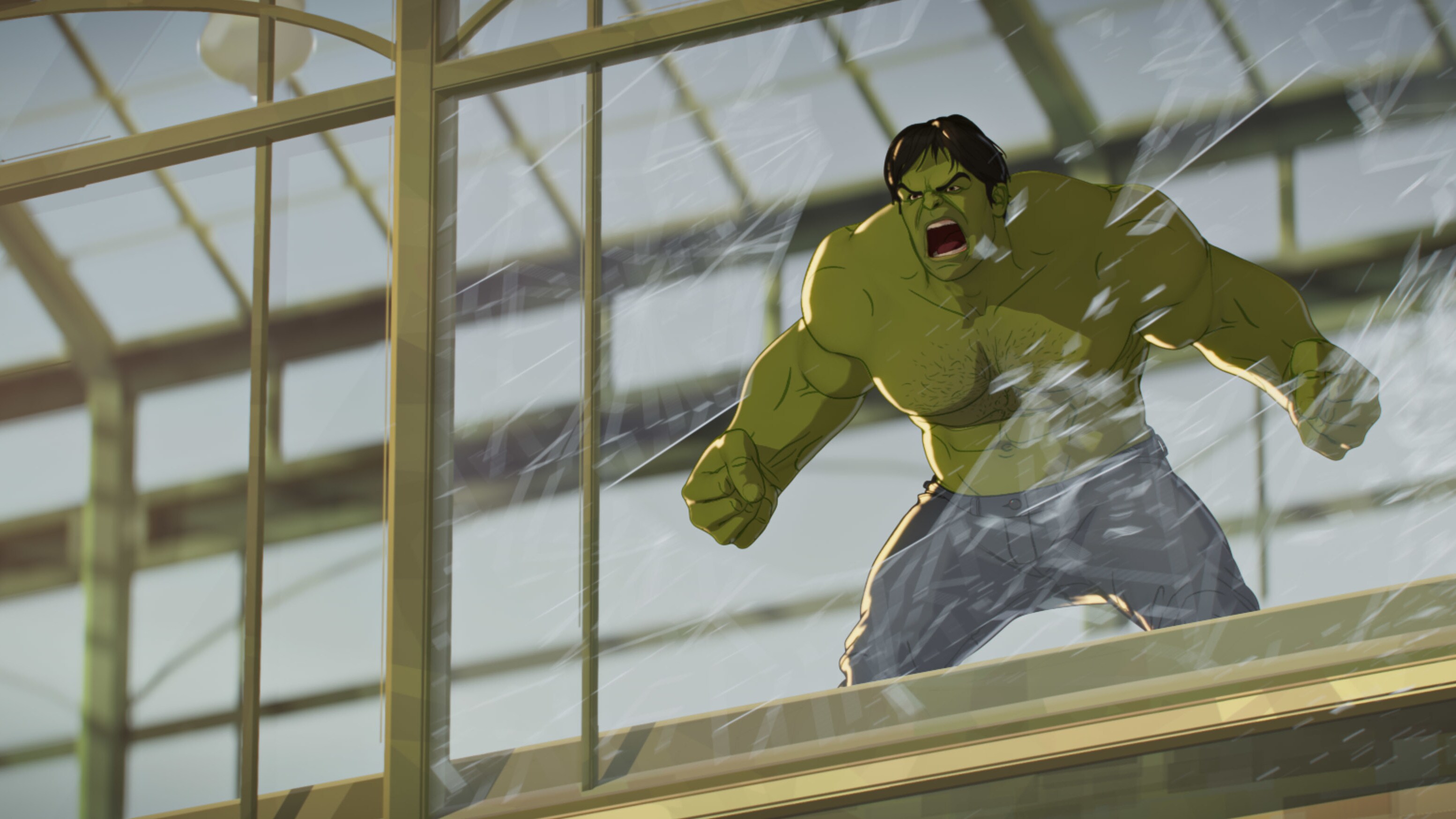 Hulk/Bruce Banner in Marvel Studios' WHAT IF…? exclusively on Disney+. ©Marvel Studios 2021. All Rights Reserved.