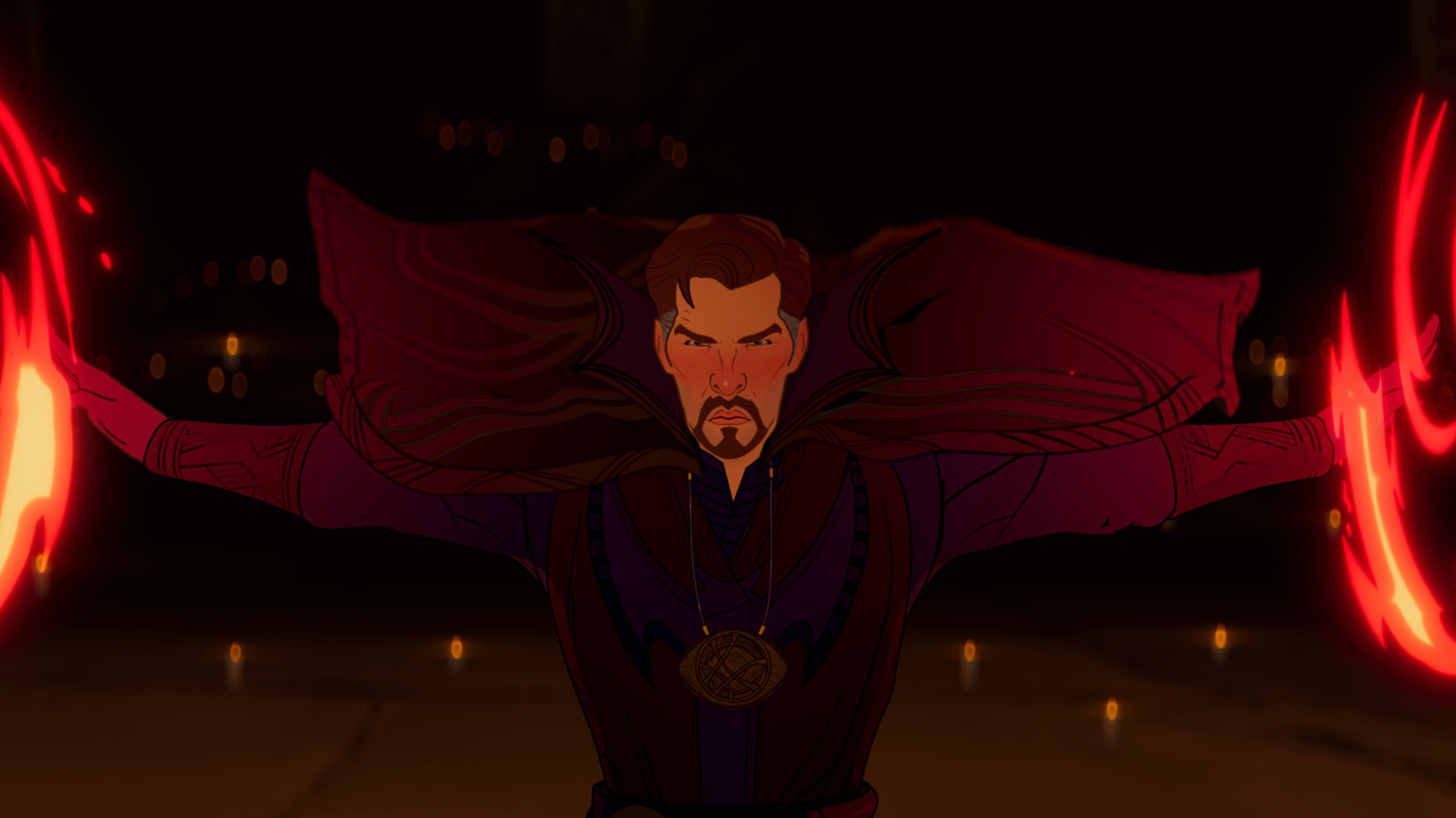 Doctor Strange in Marvel Studios' WHAT IF…? exclusively on Disney+. ©Marvel Studios 2021. All Rights Reserved.