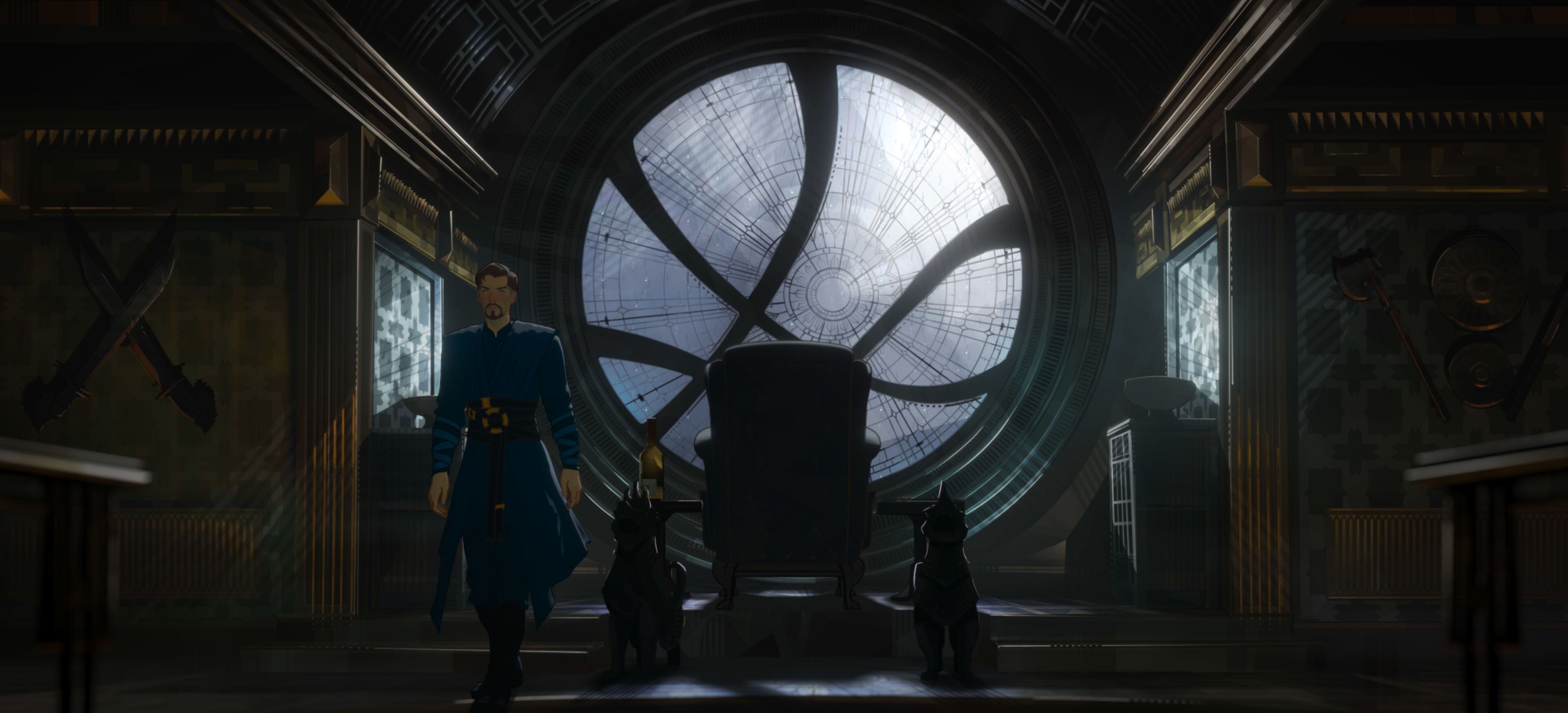 Doctor Strange in Marvel Studios' WHAT IF…? exclusively on Disney+. ©Marvel Studios 2021. All Rights Reserved.