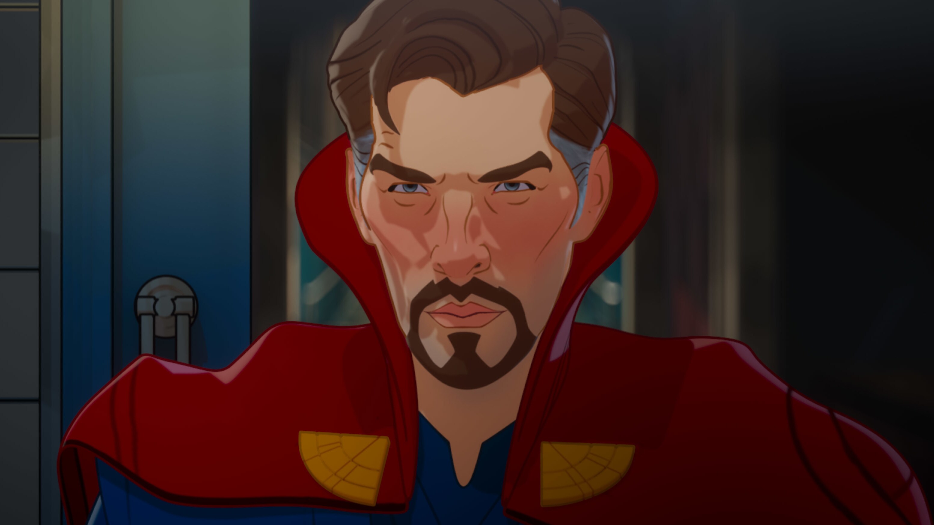 Doctor Strange in Marvel Studios' WHAT IF…? exclusively on Disney+. ©Marvel Studios 2021. All Rights Reserved.