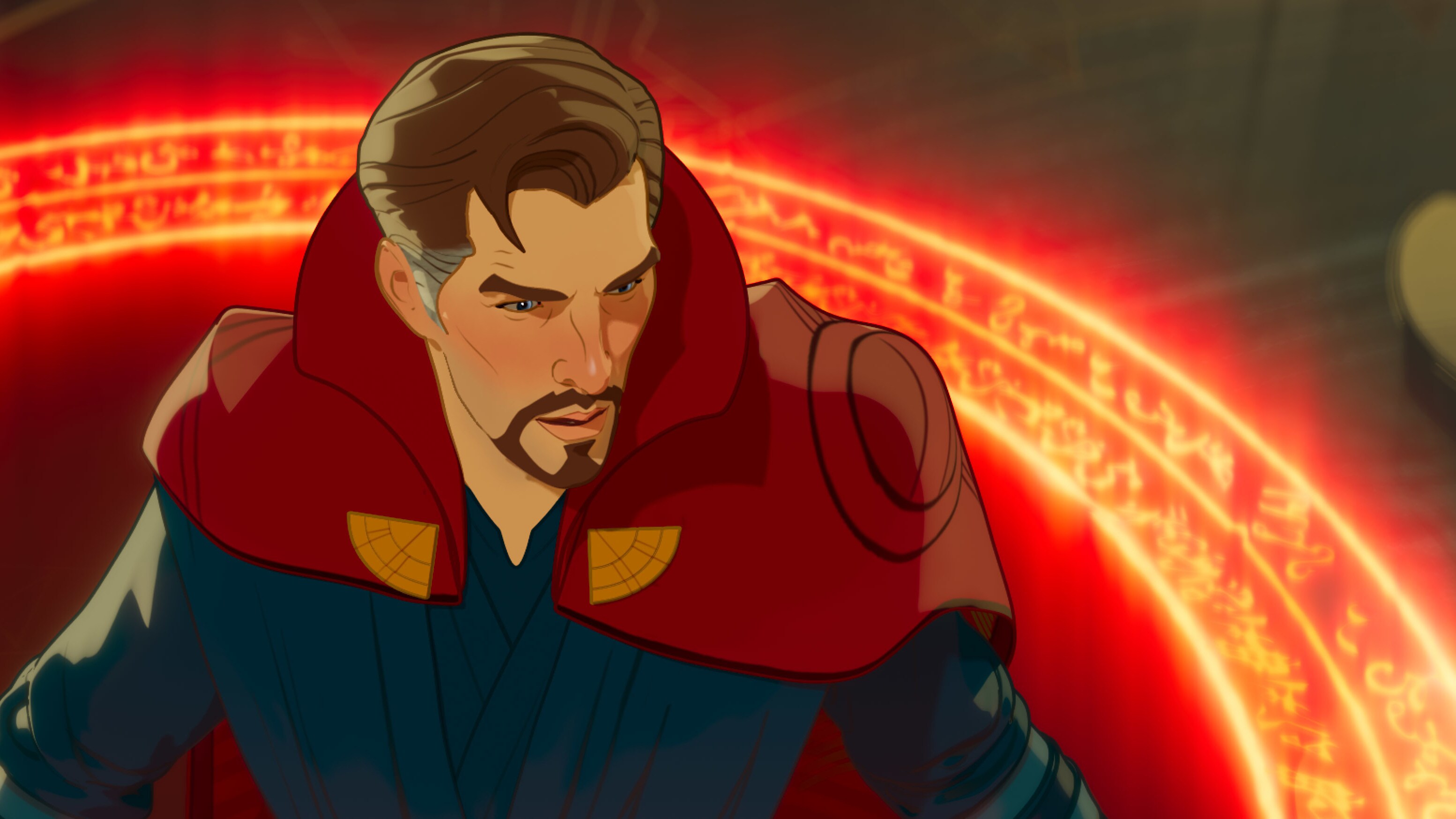 Doctor Strange in Marvel Studios' WHAT IF…? exclusively on Disney+. ©Marvel Studios 2021. All Rights Reserved.