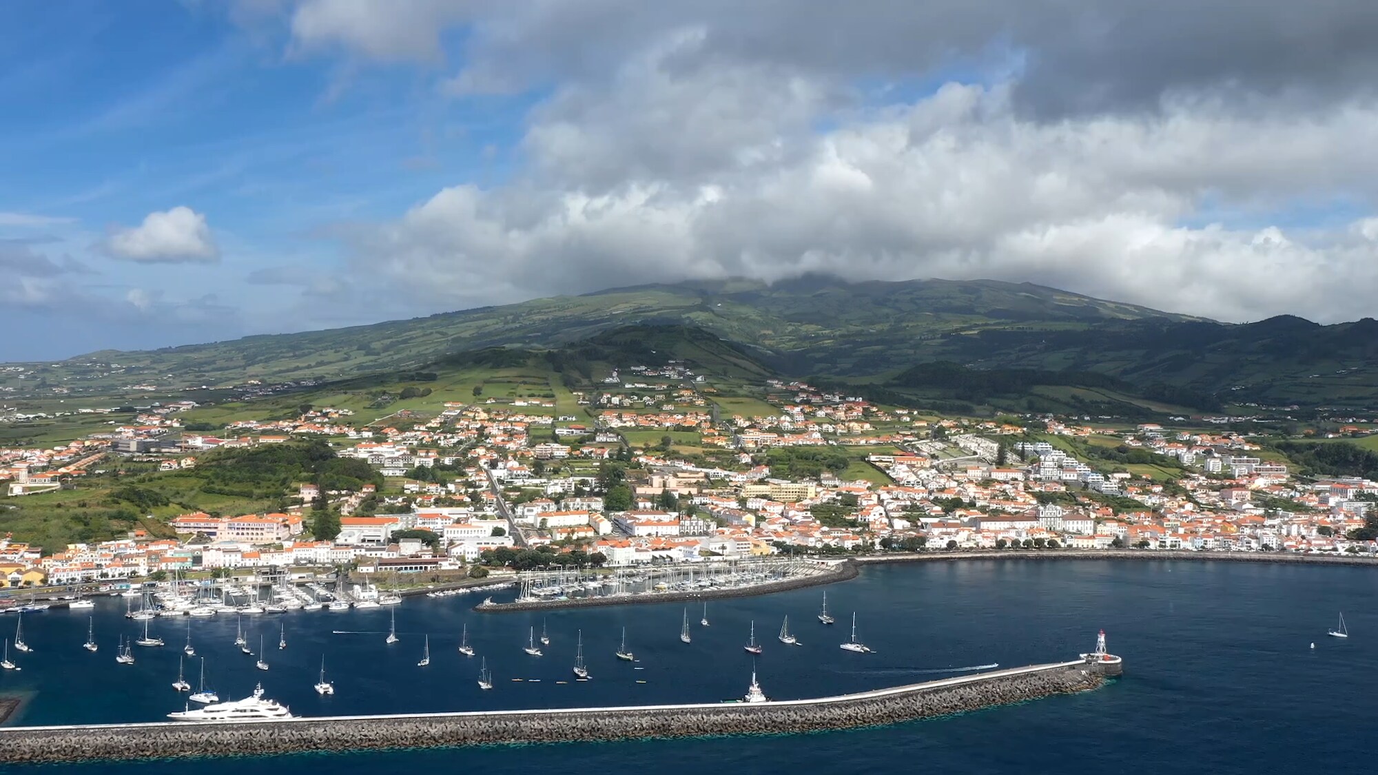 The National Geographic team tracked sperm whales off of the remote islands of the Azores, in the center of the Atlantic Ocean. (National Geographic for Disney+/Hayes Baxley)