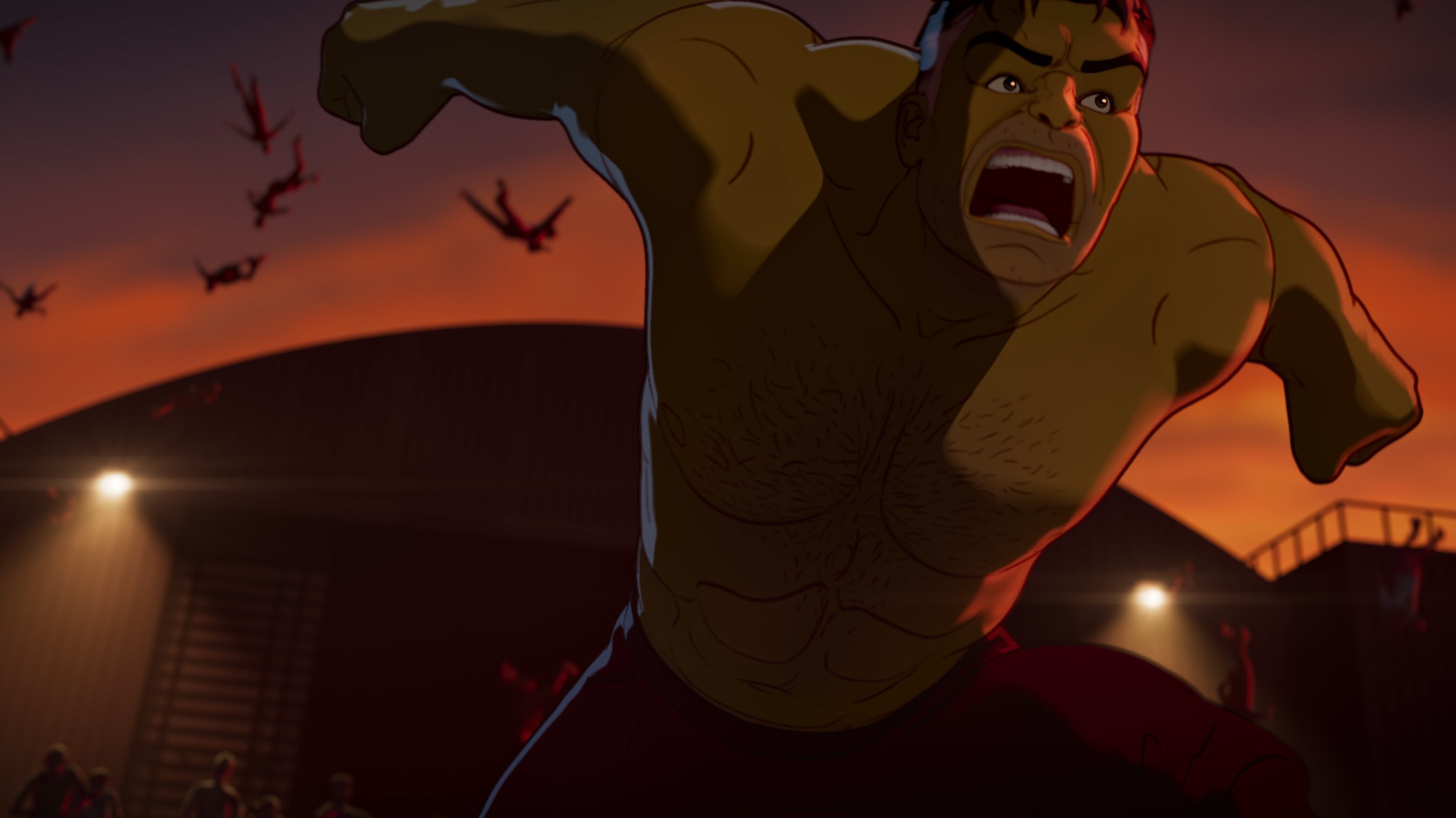 Hulk/Bruce Banner in Marvel Studios' WHAT IF…? exclusively on Disney+. ©Marvel Studios 2021. All Rights Reserved.