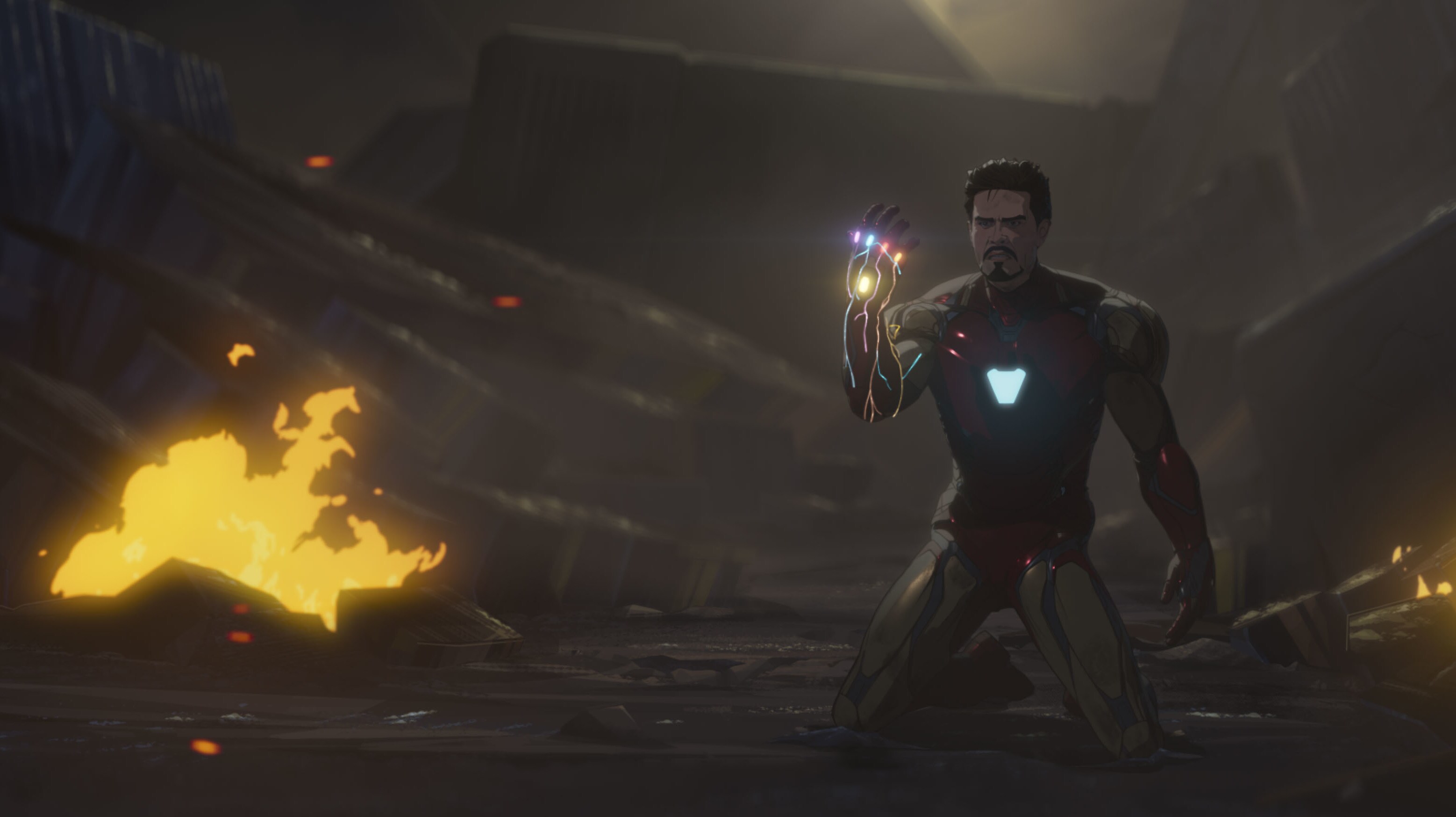 Ironman/Tony Stark in Marvel Studios' WHAT IF…? exclusively on Disney+. ©Marvel Studios 2021. All Rights Reserved.