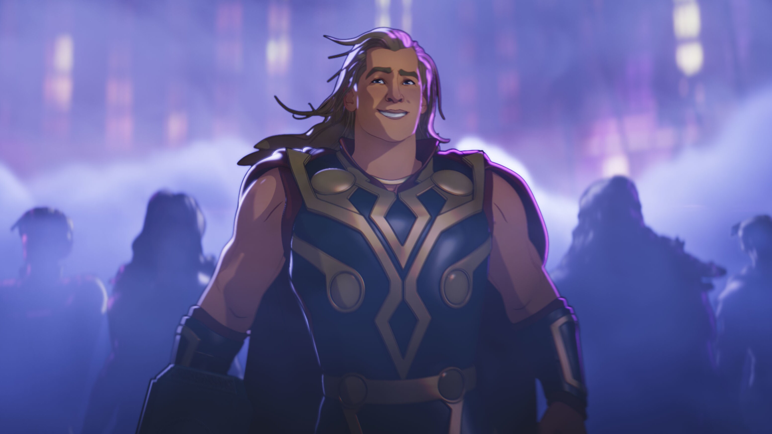 Party Thor in Marvel Studios' WHAT IF…? exclusively on Disney+. ©Marvel Studios 2021. All Rights Reserved.