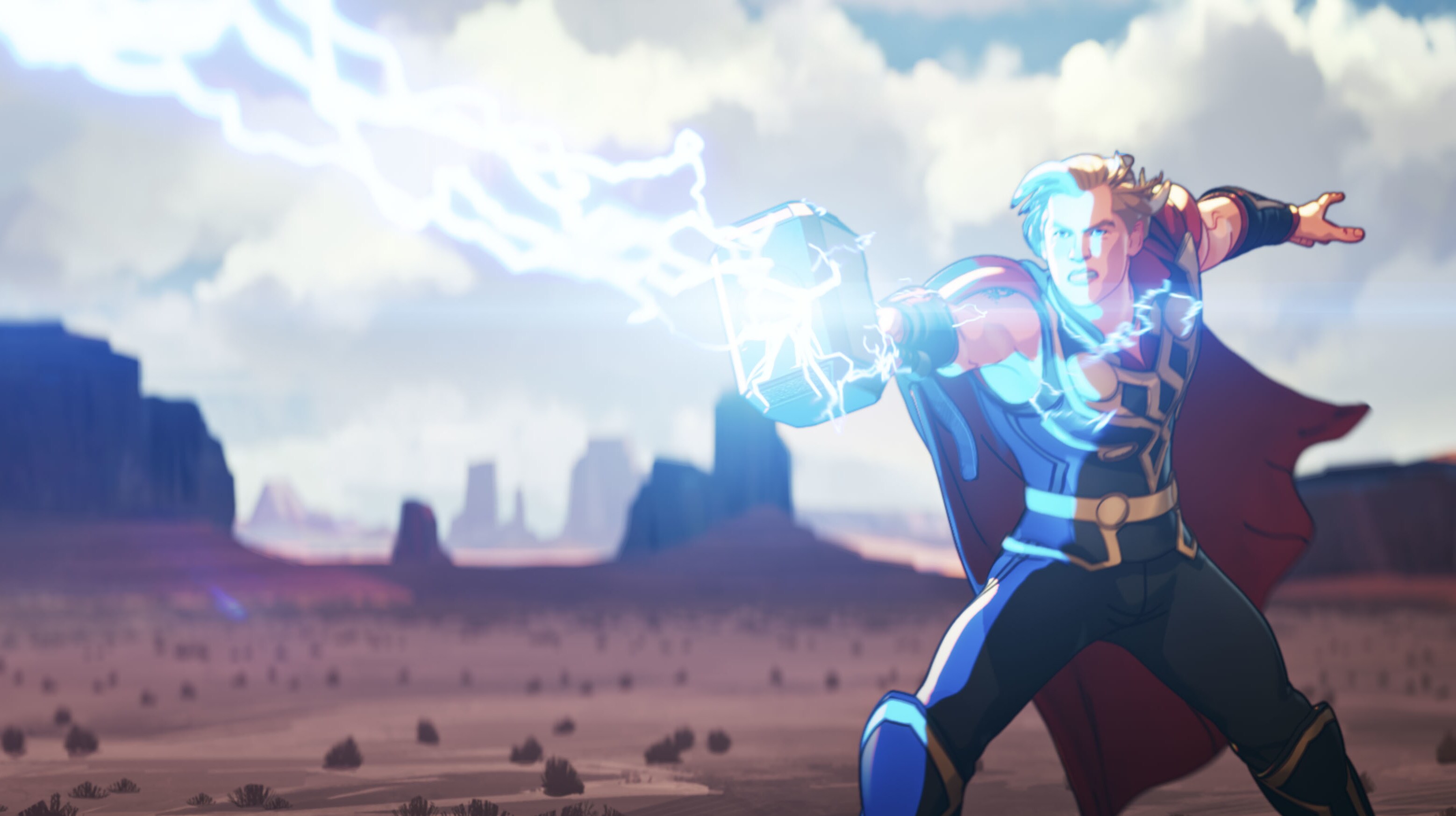 Party Thor in Marvel Studios' WHAT IF…? exclusively on Disney+. ©Marvel Studios 2021. All Rights Reserved.