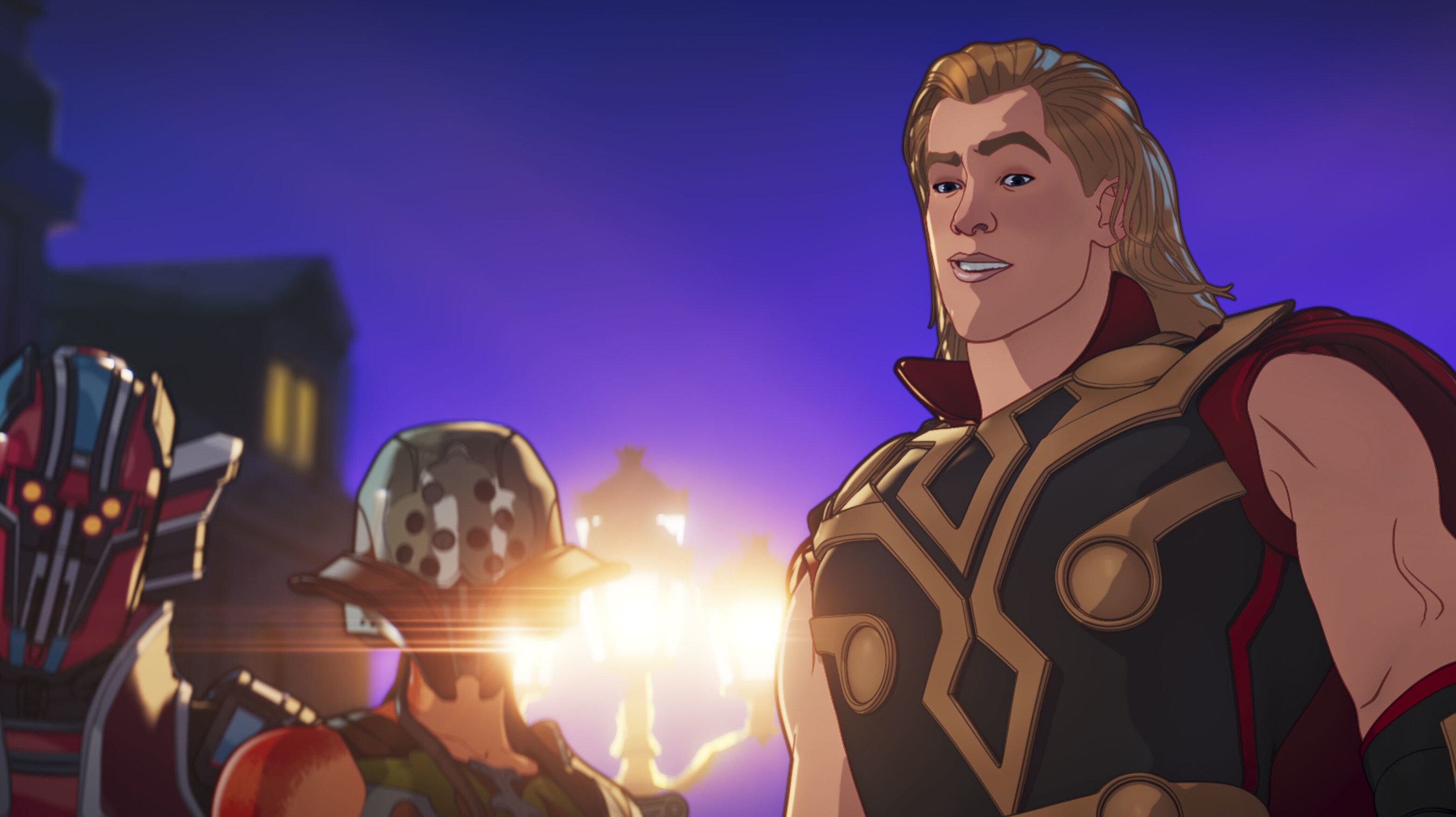 Party Thor in Marvel Studios' WHAT IF…? exclusively on Disney+. ©Marvel Studios 2021. All Rights Reserved.