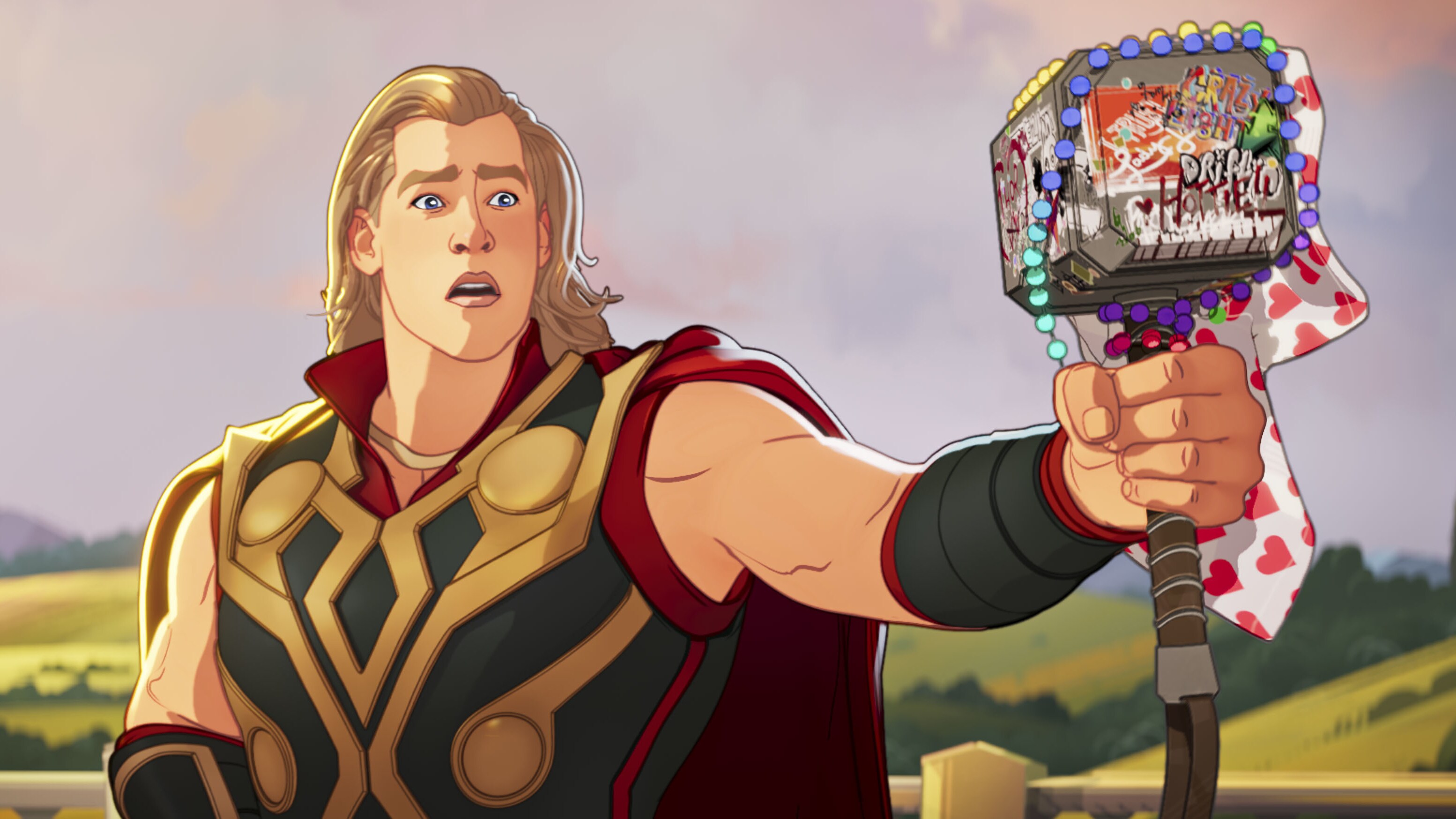 Party Thor in Marvel Studios' WHAT IF…? exclusively on Disney+. ©Marvel Studios 2021. All Rights Reserved.