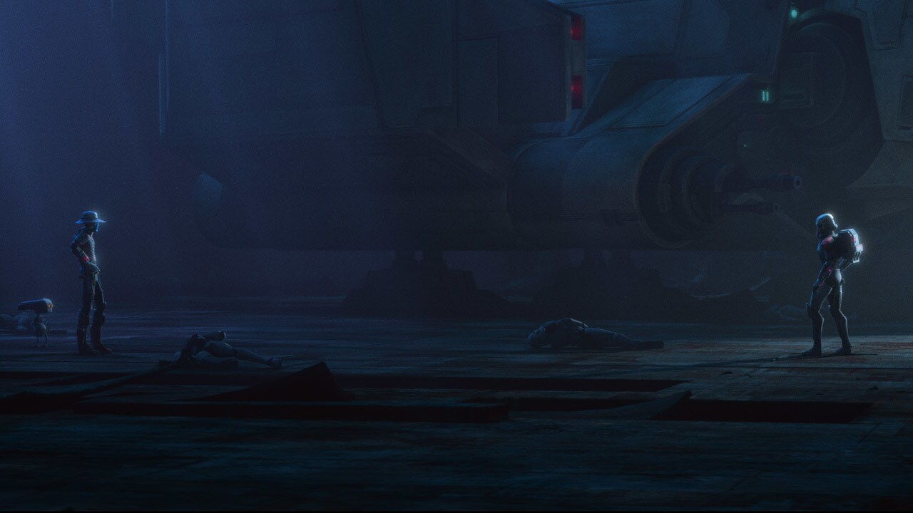 From the staging to the music, the climactic duel between Cad Bane and Hunter is heavily influenc...