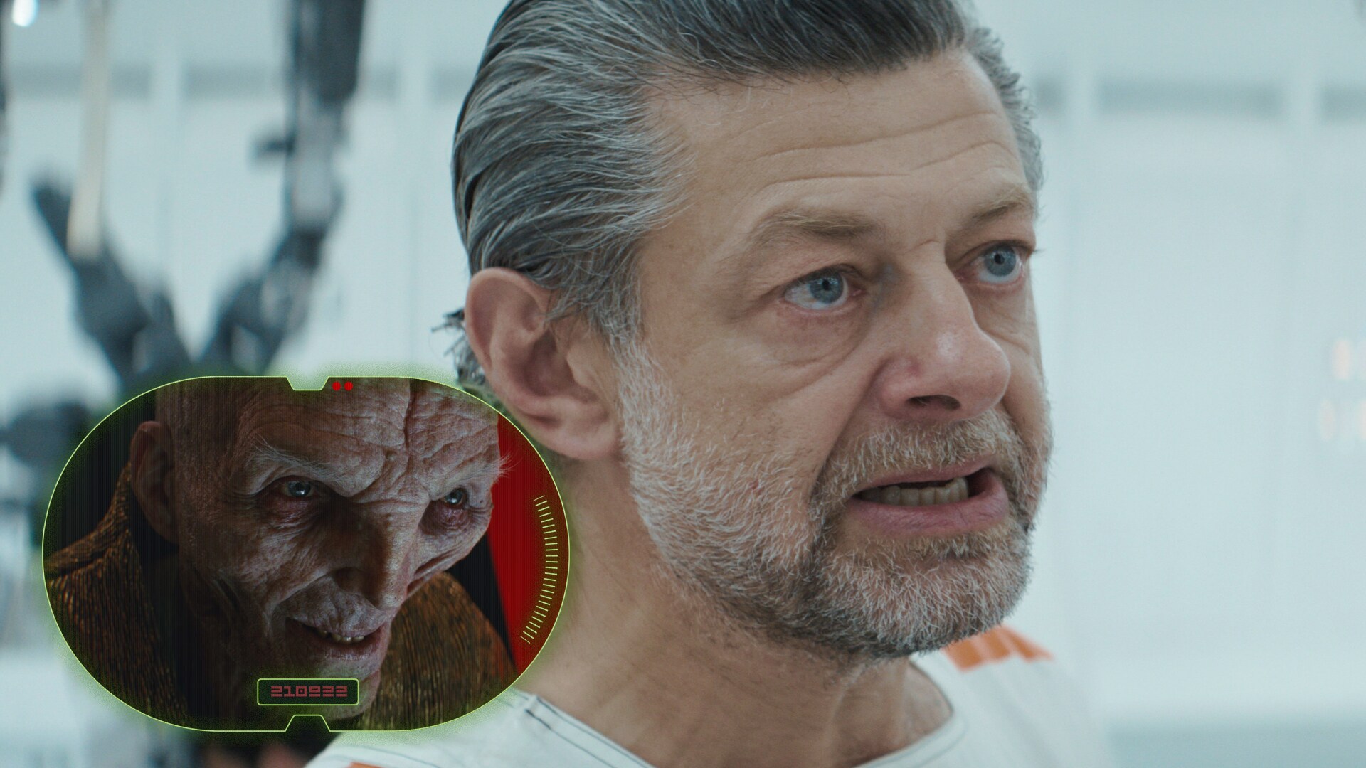 The role of Kino Loy is played by Andy Serkis, who returns to Star Wars -- but now visible in liv...