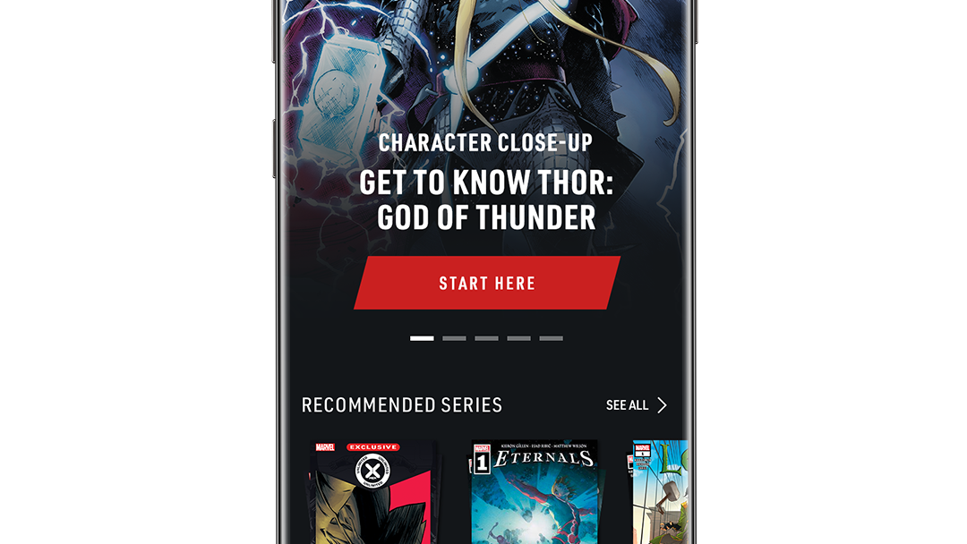 Character Close-Up Get to know Thor: God of Thunder App Screen Image