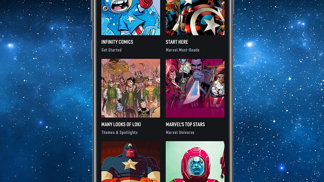 Reading Guides for You Space App Screen Image on Space Background