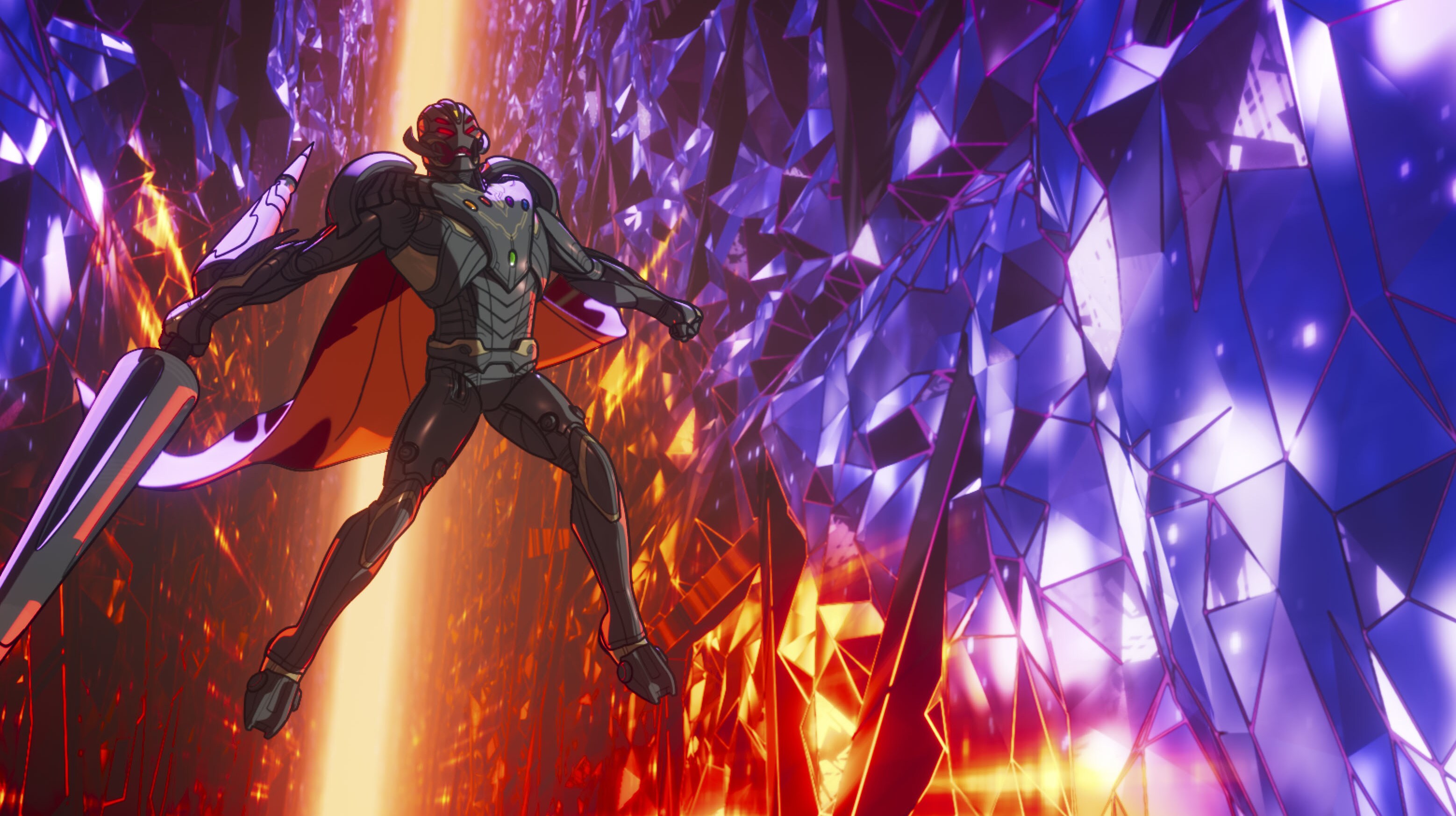Infinity Ultron in Marvel Studios' WHAT IF...? exclusively on Disney+. ©Marvel Studios 2021. All Rights Reserved.