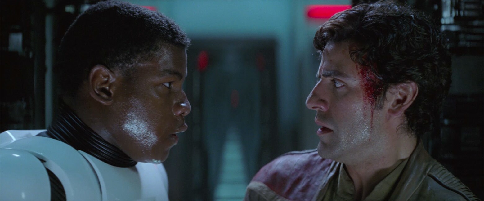 Later, FN-2187 enters Dameron’s cell and tells the guards that Ren demands to see the prisoner. T...