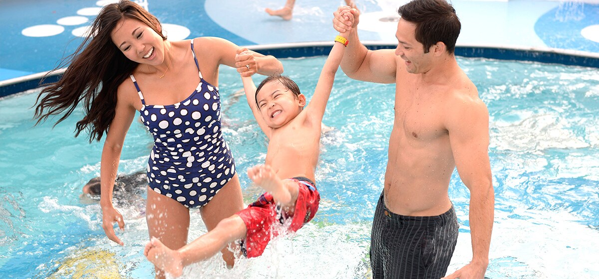Make a splash with pools and whirlpool spas for everyone on board every Disney cruise ship!