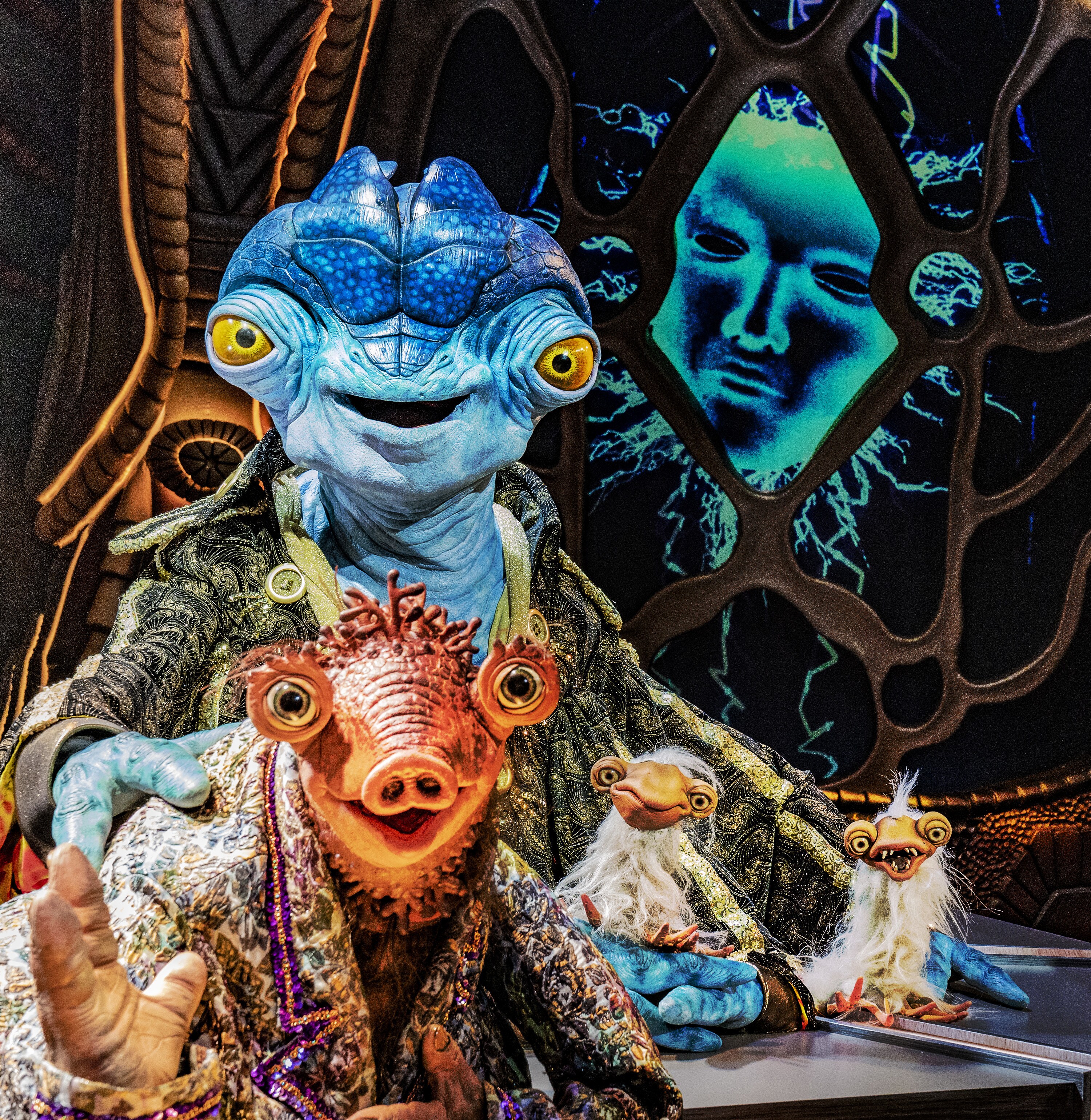 EARTH TO NED - (Disney+/Christopher Willard) CORNELIUS, NED, CLODS, BETI