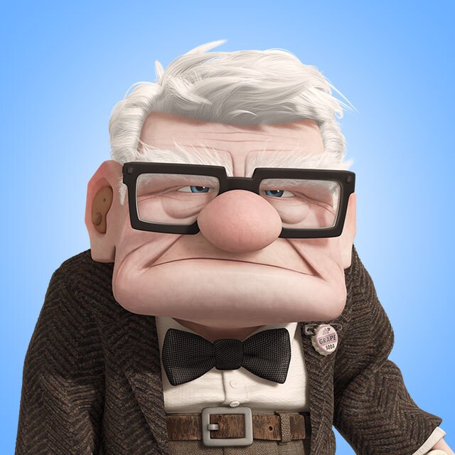 old man cartoon character disney