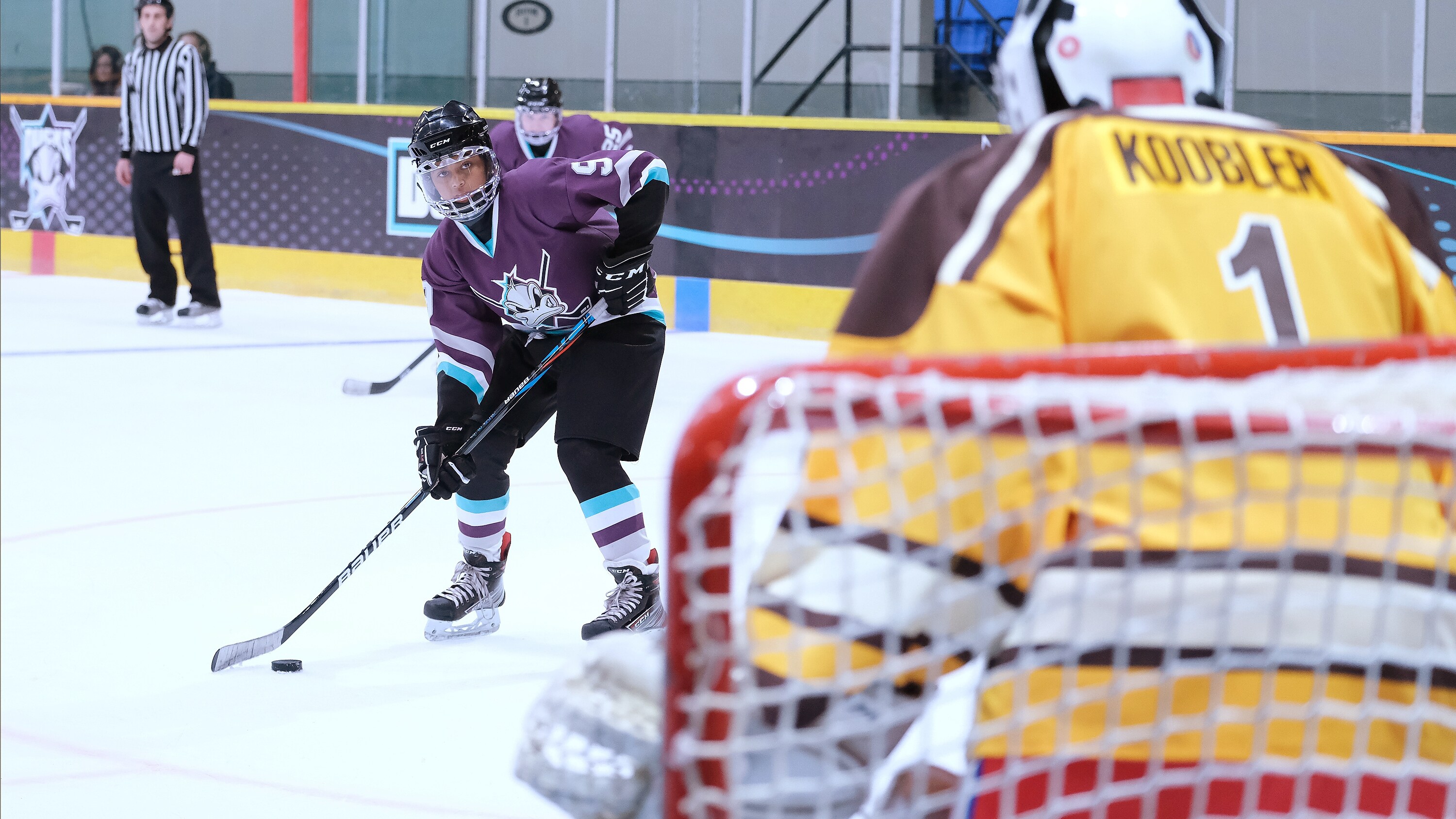 THE MIGHTY DUCKS: GAME CHANGERS - "Breakaway" - Alex tries to be a real coach, Evan recruits Sofi, and the team gets unexpected help...from Bombay. (Disney/Liane Hentscher) SWAYAM BHATIA