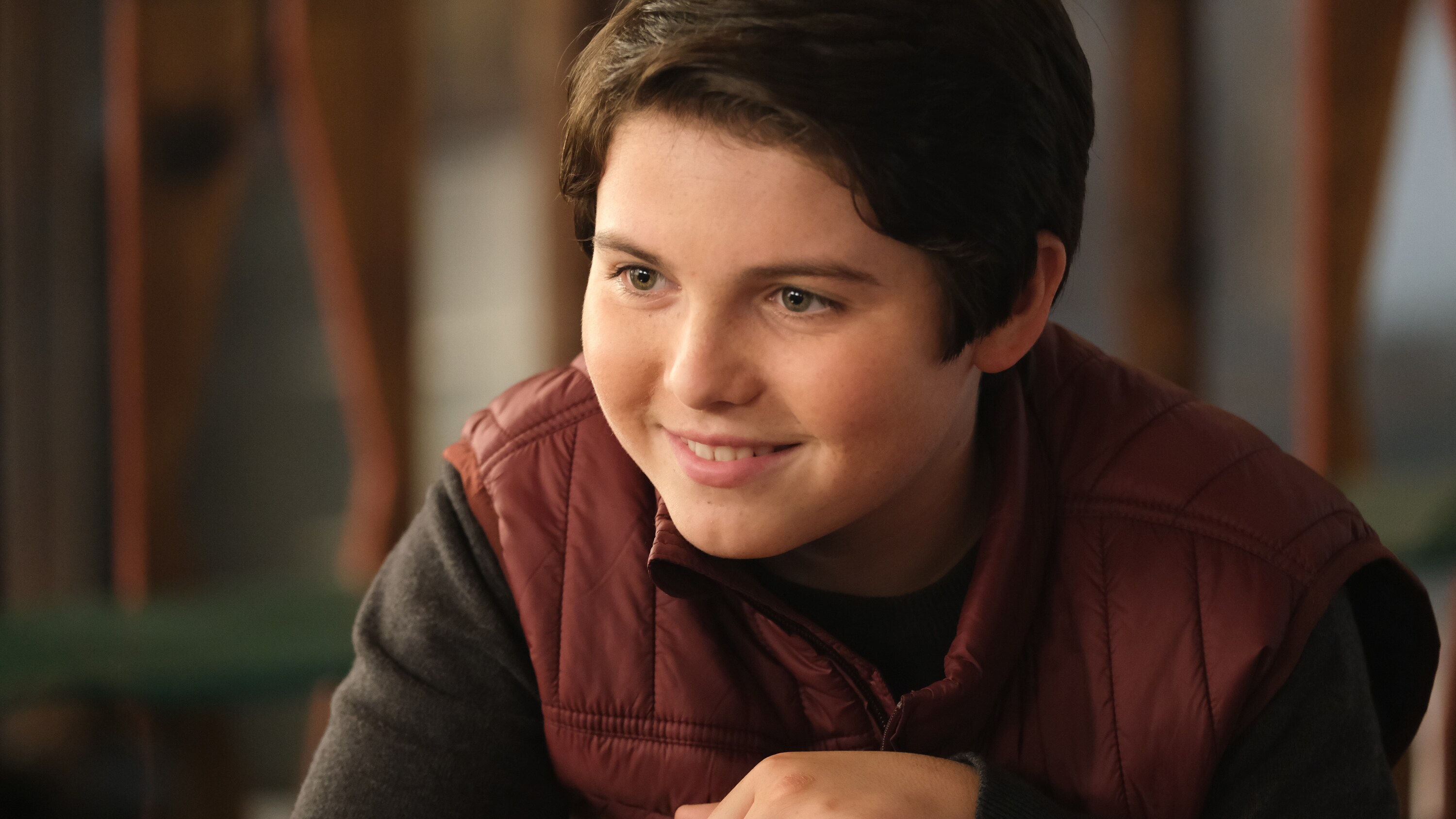 THE MIGHTY DUCKS: GAME CHANGERS - "Breakaway" - Alex tries to be a real coach, Evan recruits Sofi, and the team gets unexpected help...from Bombay. (Disney/Liane Hentscher) BRADY NOON