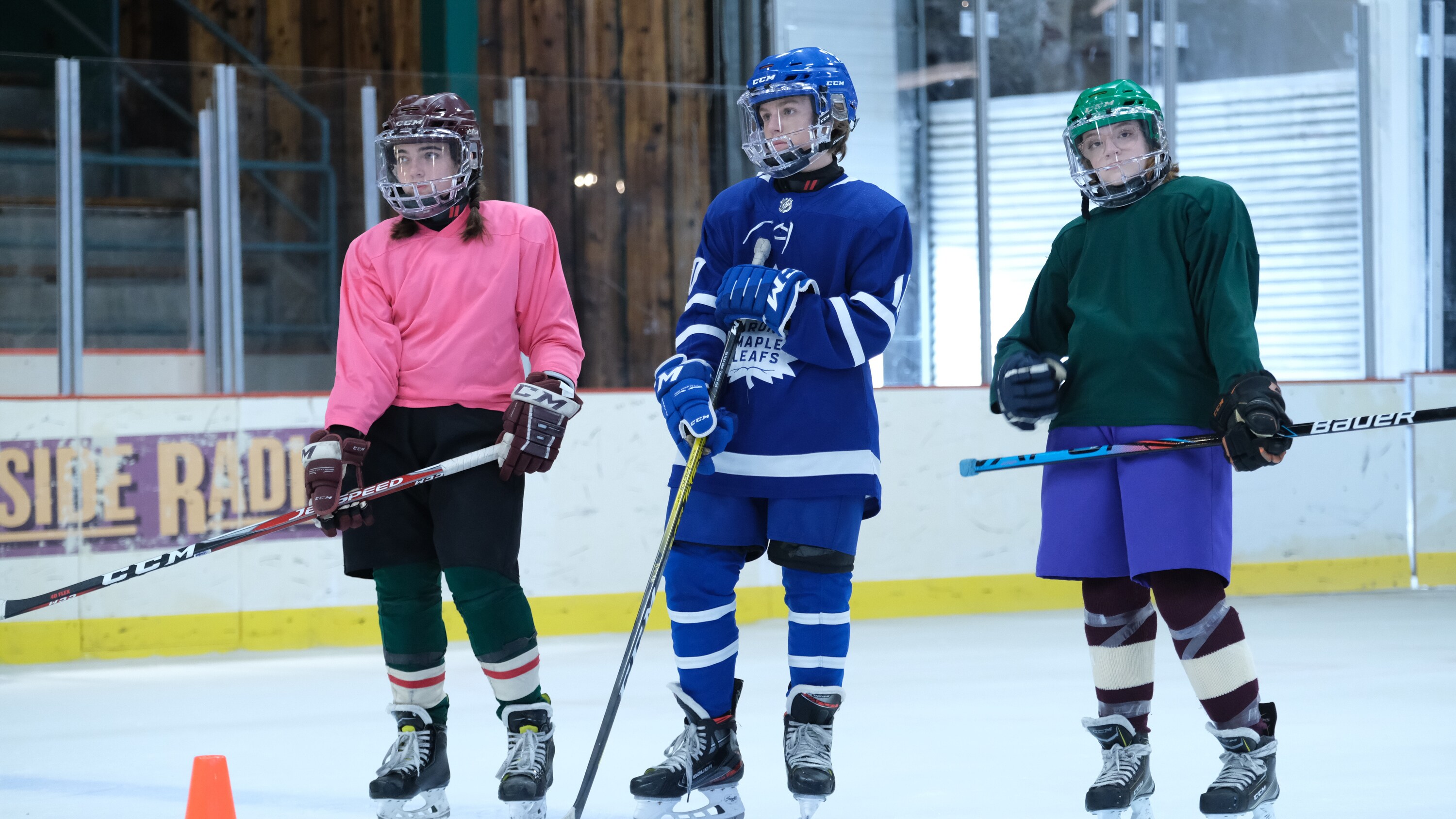 THE MIGHTY DUCKS: GAME CHANGERS - "Breakaway" - Alex tries to be a real coach, Evan recruits Sofi, and the team gets unexpected help...from Bombay. (Disney/Liane Hentscher) THE MIGHTY DUCKS: GAME CHANGERS