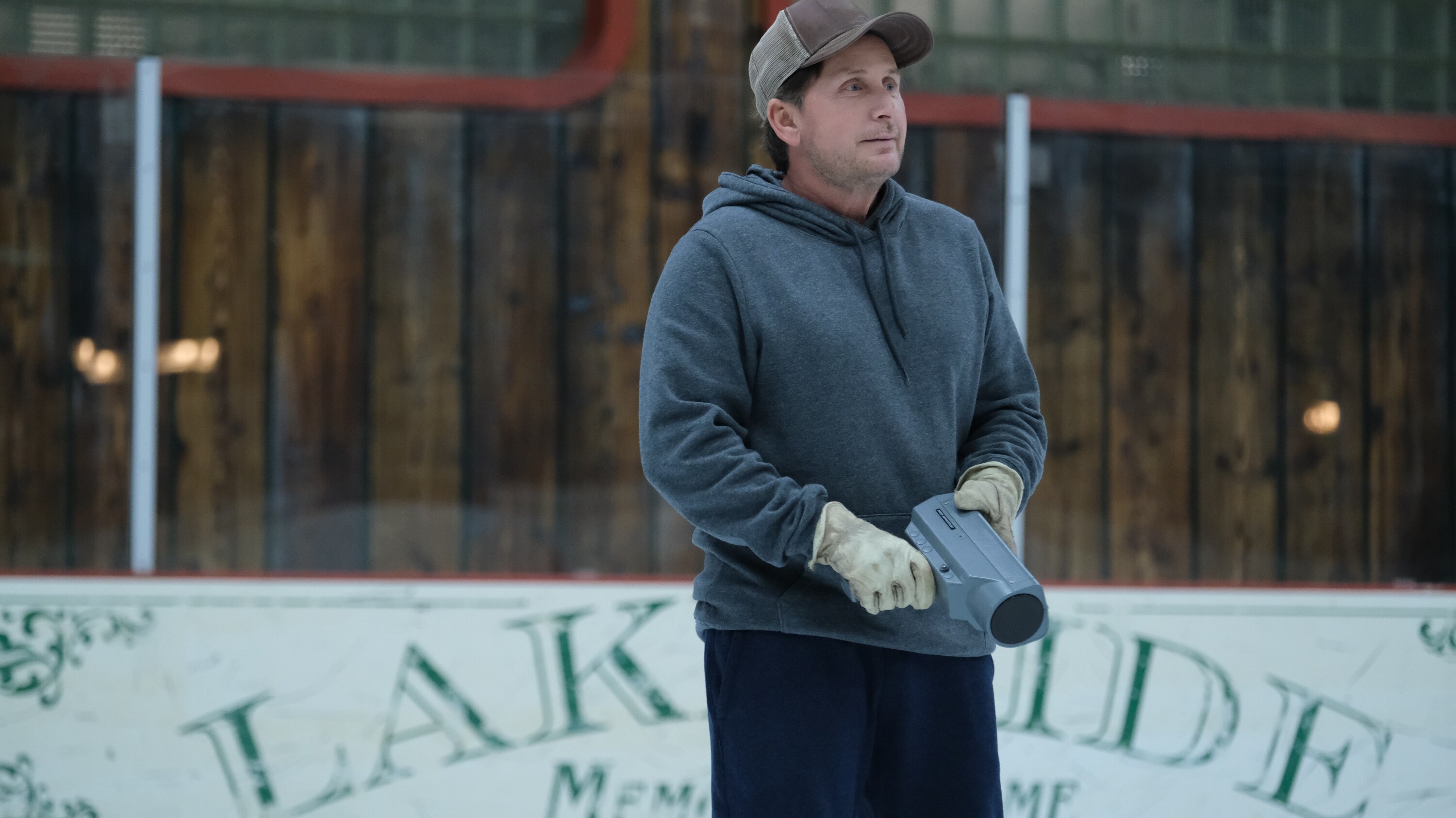 THE MIGHTY DUCKS: GAME CHANGERS - "Hockey Moms" - Bombay helps the Don’t Bother moms take on Duck moms on the ice; Sofi’s fate hangs in the balance. (Disney/Liane Hentscher) EMILIO ESTEVEZ