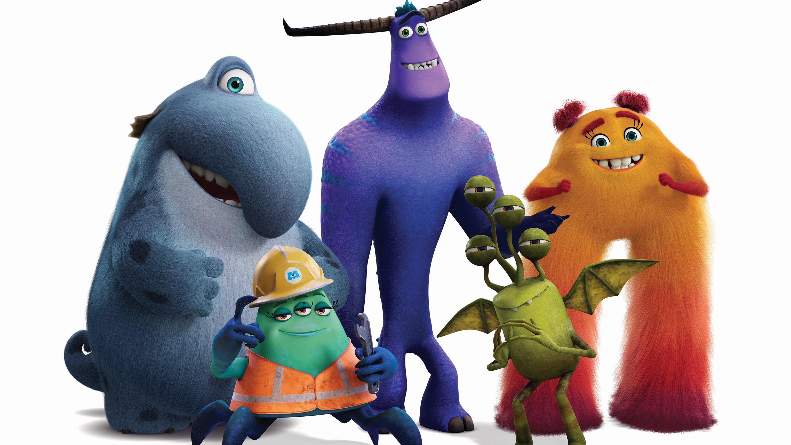 MONSTERS AT WORK - Character Art. (Disney) FRITZ, CUTTER, TYLOR, DUNCAN, VAL