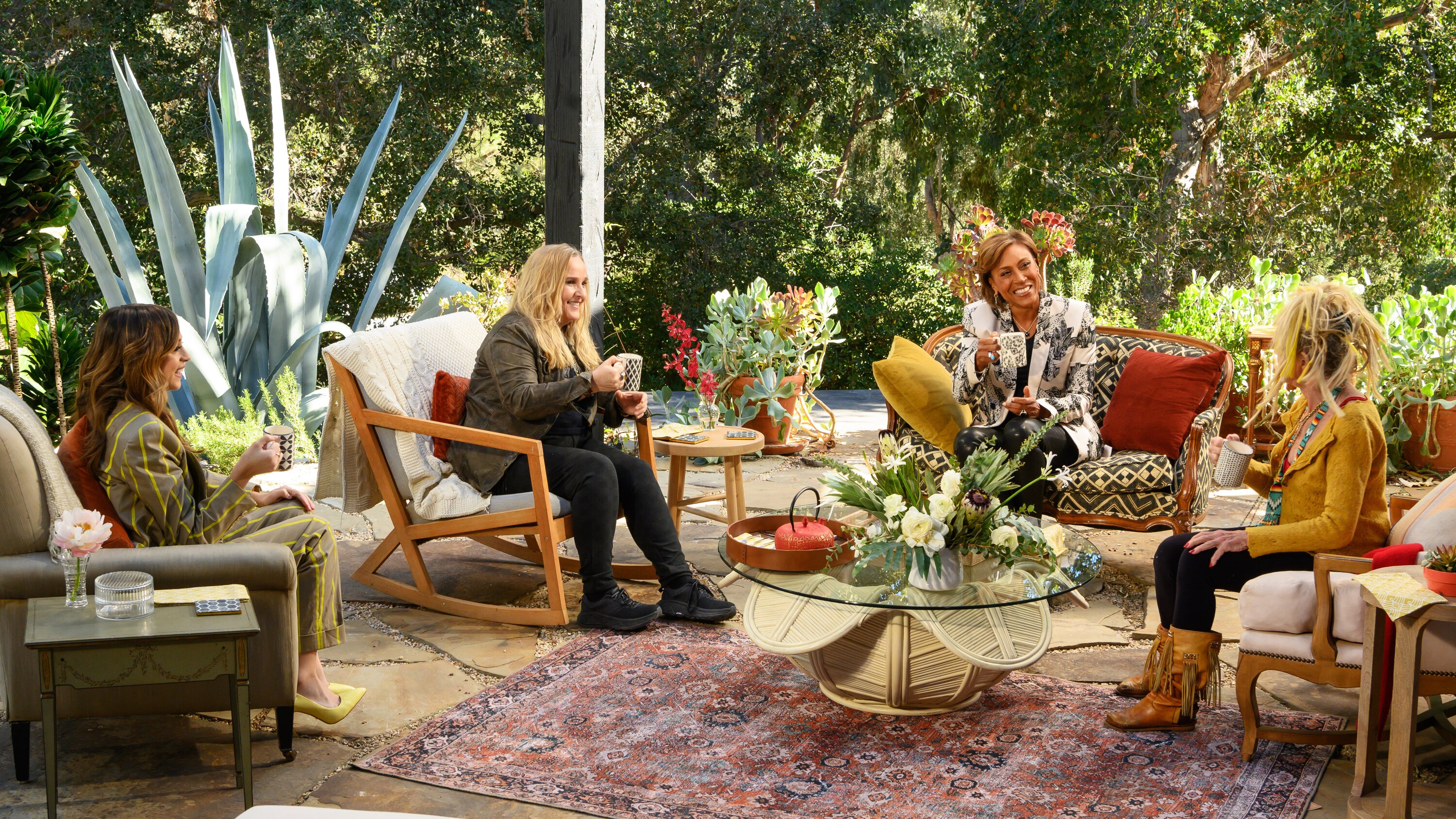 TURNING THE TABLES WITH ROBIN ROBERTS - "Episode 102” - Melissa Etheridge, Betsy Johnson, Josie Totah. (Disney/Richard Harbaugh) JOSIE TOTAH, MELISSA ETHERIDGE, ROBIN ROBERTS, BETSY JOHNSON