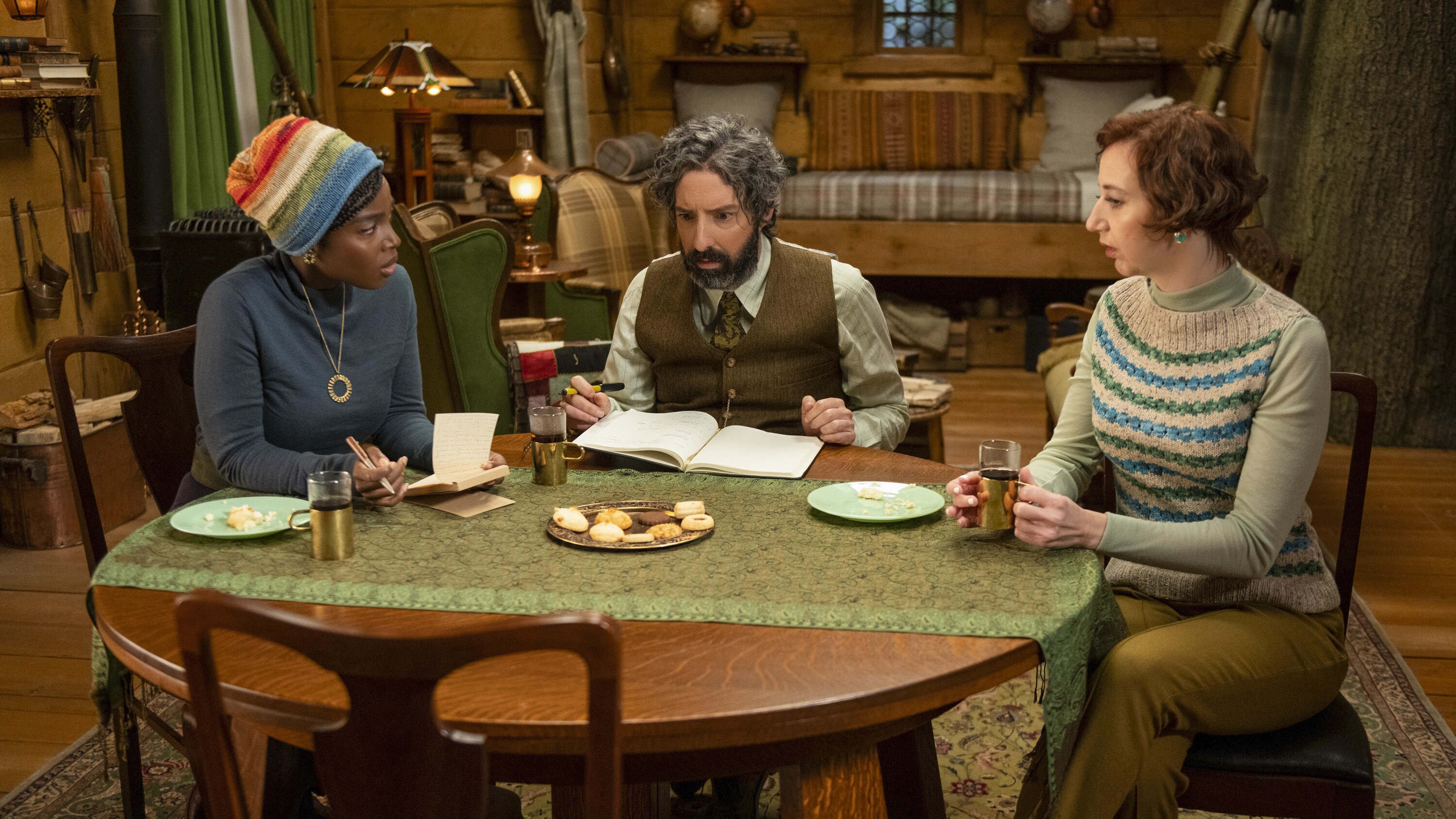 MYSTERIOUS BENEDICT SOCIETY - “Depends On The Wagon” (Disney) MAAMEYAA BOAFO, TONY HALE, KRISTEN SCHAAL