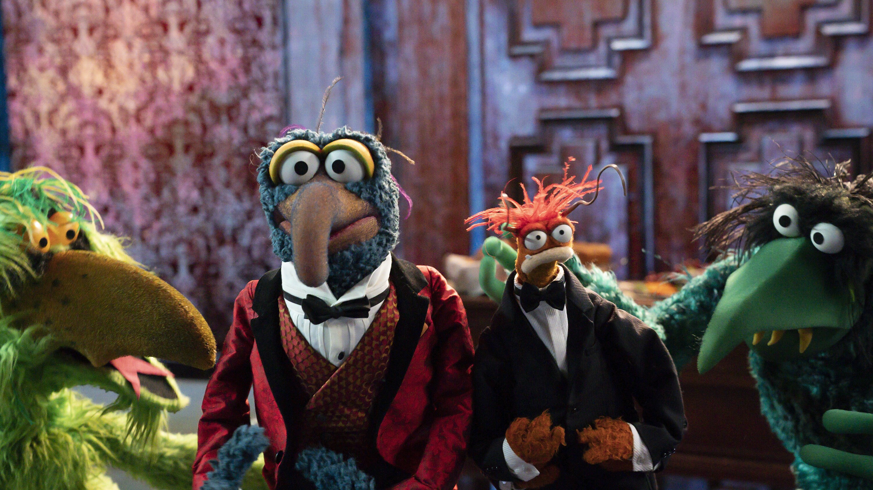 MUPPETS HAUNTED MANSION  (Disney/Mitch Haaseth) GONZO, PEPE THE KING PRAWN, FRACKLES