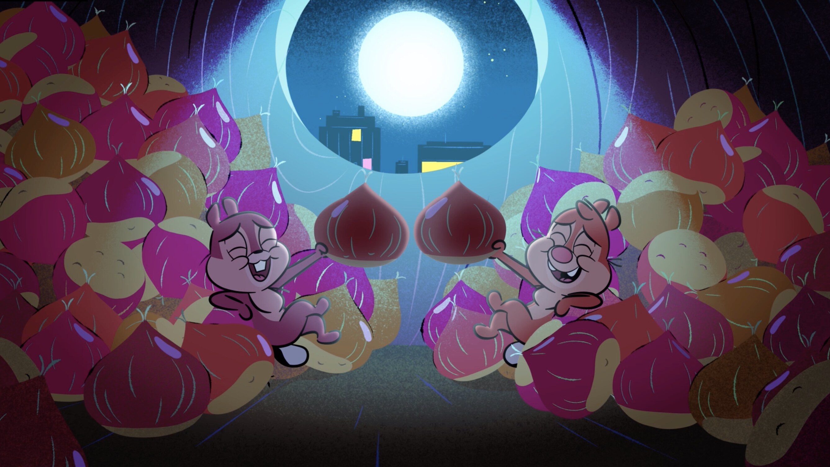 CHIP ‘N’ DALE: PARK LIFE - "Dog in the House / Cone Alone / Highway to Hugs" - Pluto is an unwelcome guest / Dale’s lie makes his life miserable / Dale needs a hug. (Disney) CHIP, DALE