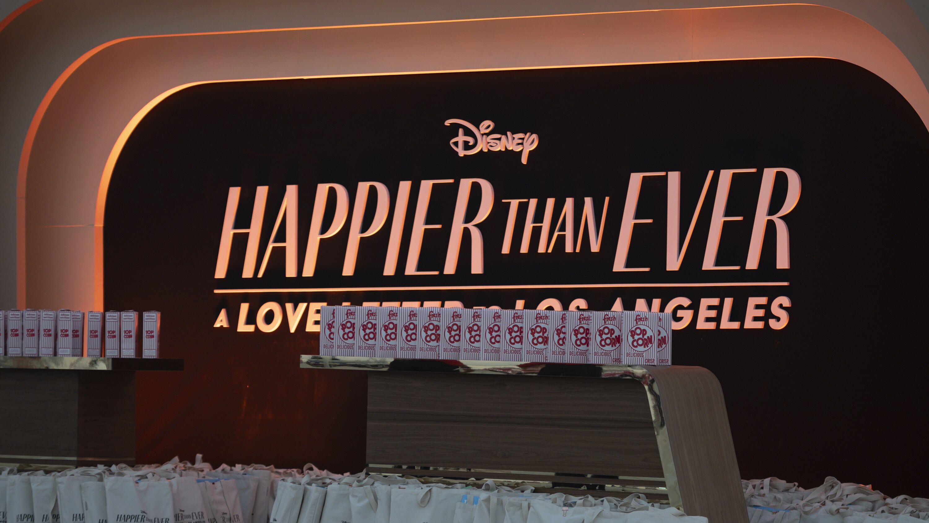 HAPPIER THAN EVER: A LOVE LETTER TO LOS ANGELES - Stars celebrated at the drive-in world premiere of the Disney+ original film, “Happier Than Ever: A Love Letter to Los Angeles,” a Billie Eilish concert experience, at The Grove in Los Angeles, Calif., Monday, August 30, 2021. (Disney/Kyusung Gong) HAPPIER THAN EVER: A LOVE LETTER TO LOS ANGELES