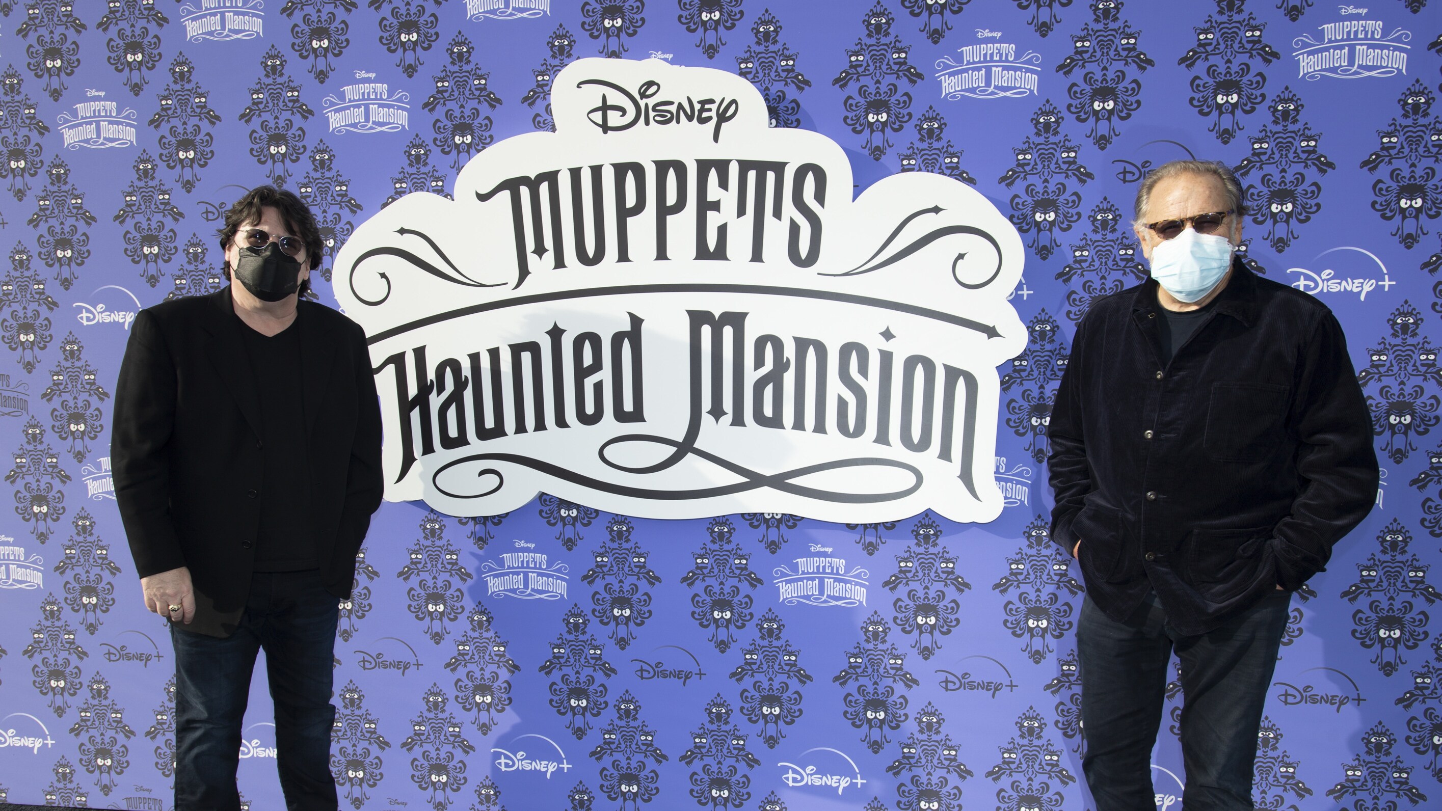 MUPPETS HAUNTED MANSION - Stars of The Muppets first-ever Halloween special "Muppets Haunted Mansion" attended the Drive-In Premiere Event at West Los Angeles College, Thursday, October 7. "Muppets Haunted Mansion" is available to stream Friday, October 8 on Disney+. (Disney/Richard Harbaugh) BILL BARRETTA (PUPPETEER), DAVE GOELZ (PUPPETEER)