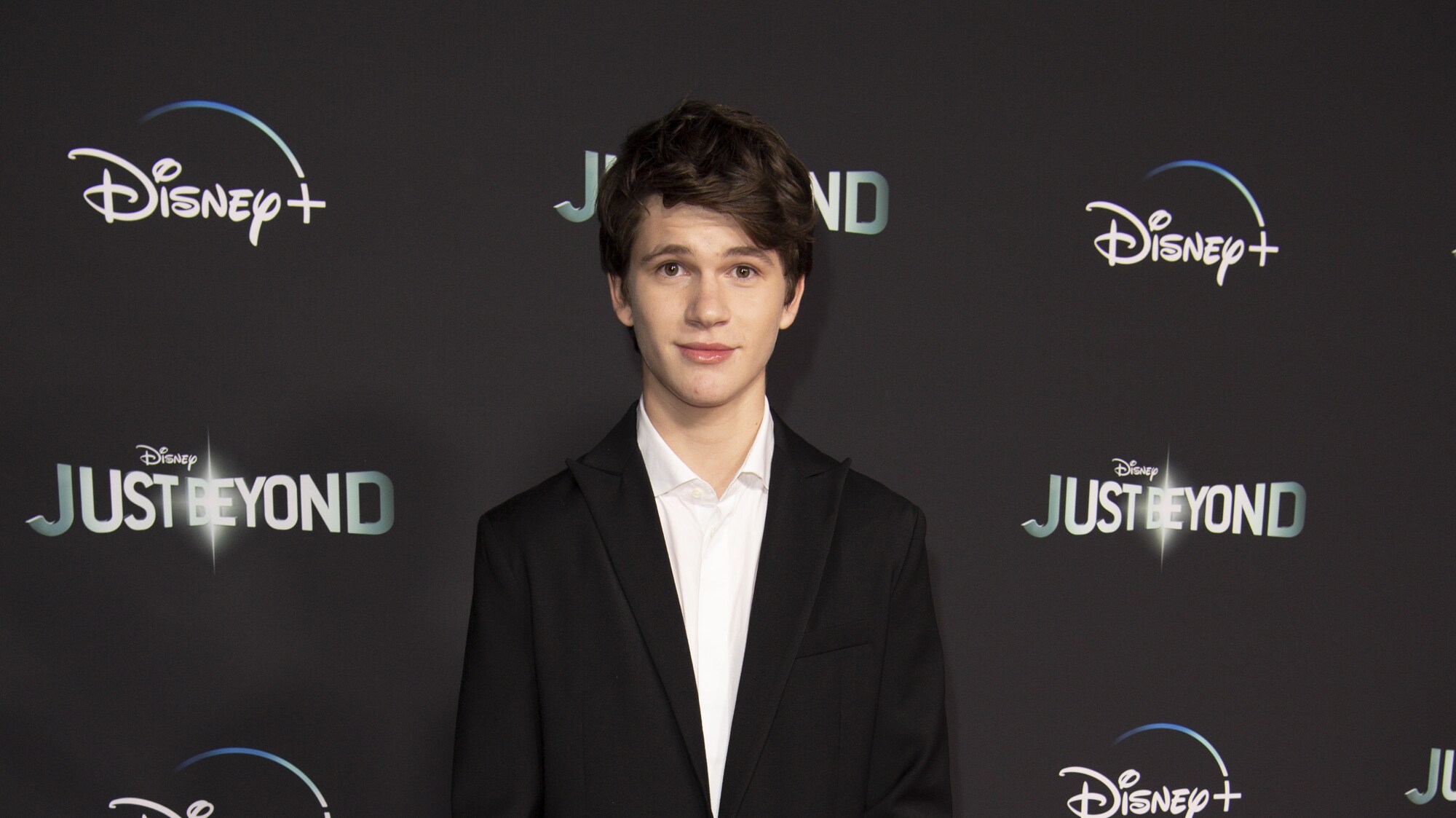 JUST BEYOND - Stars of the R.L. Stine inspired Disney+ Original series "Just Beyond" attended the Drive-In Premiere Event at West Los Angeles College, Tuesday, October 12. All episodes of "Just Beyond" are available to stream Wednesday, October 13 on Disney+. (Disney/Richard Harbaugh) GABRIEL BATEMAN