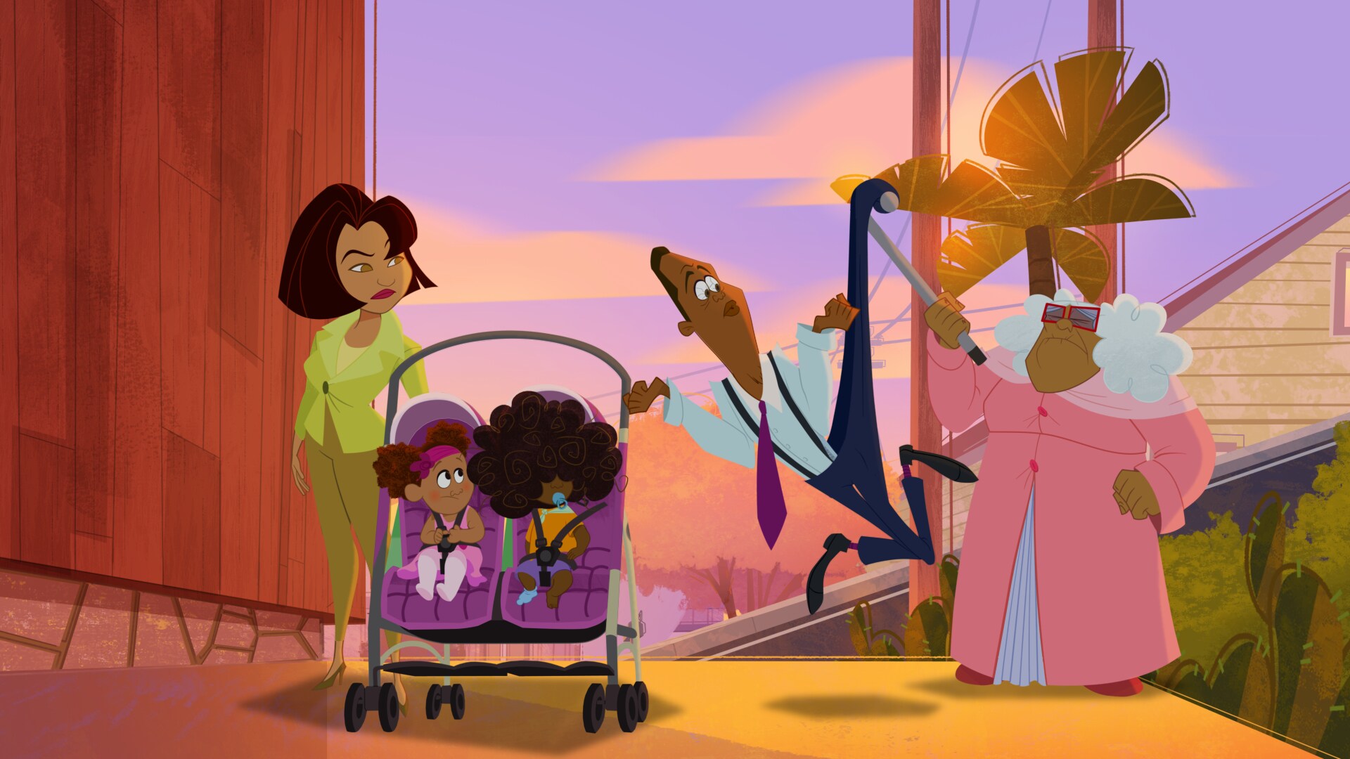 THE PROUD FAMILY: LOUDER AND PROUDER - "Father Figures" (Disney) TRUDY, CECE, BEBE, OSCAR, SUGA MAMA